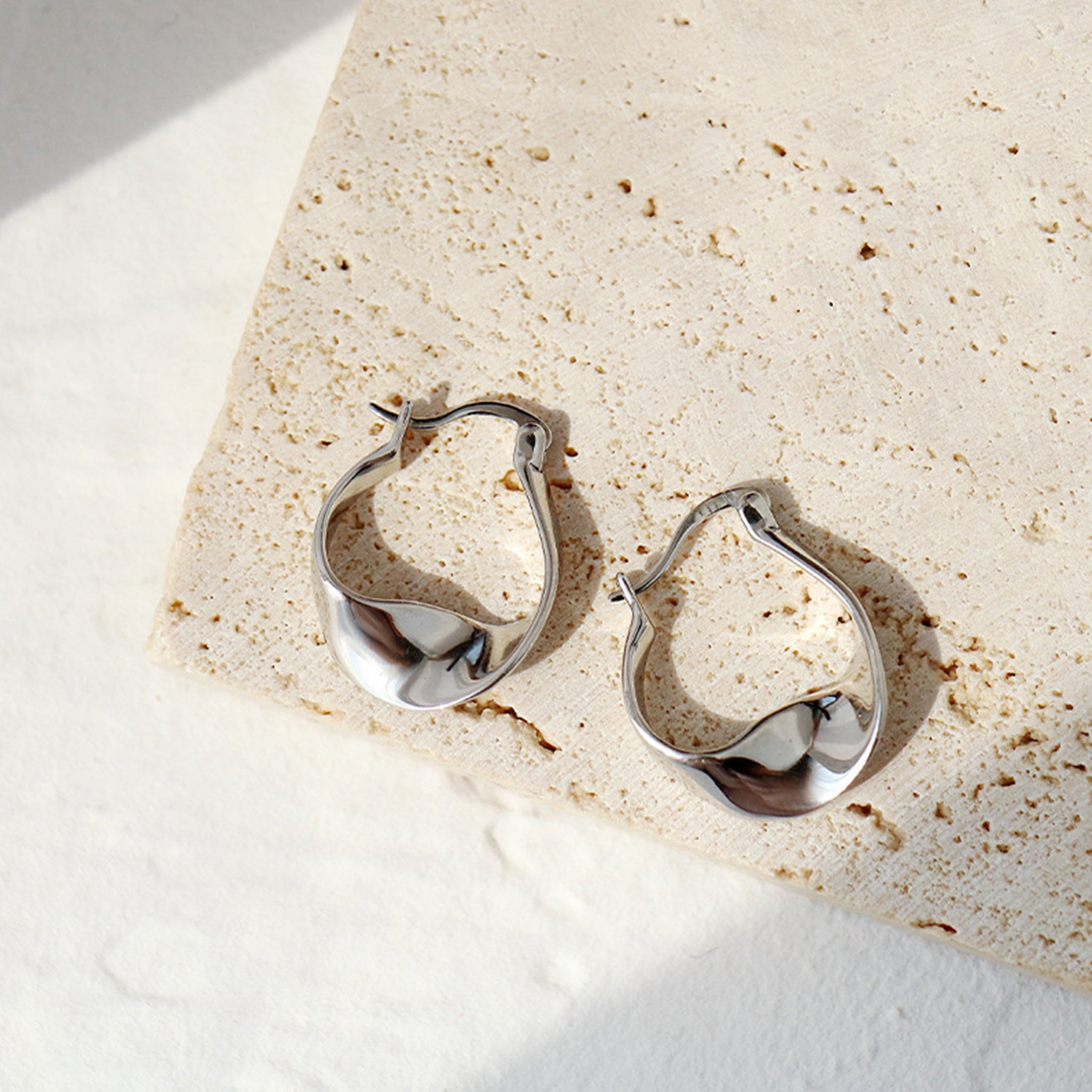 Irregular Wave Texture Earrings