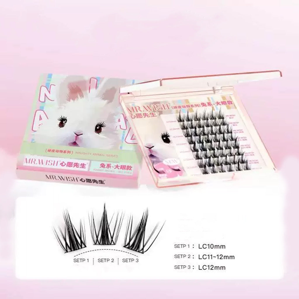 MR.WISH False Eyelashes Naughty Animal Series Rabbit Series
