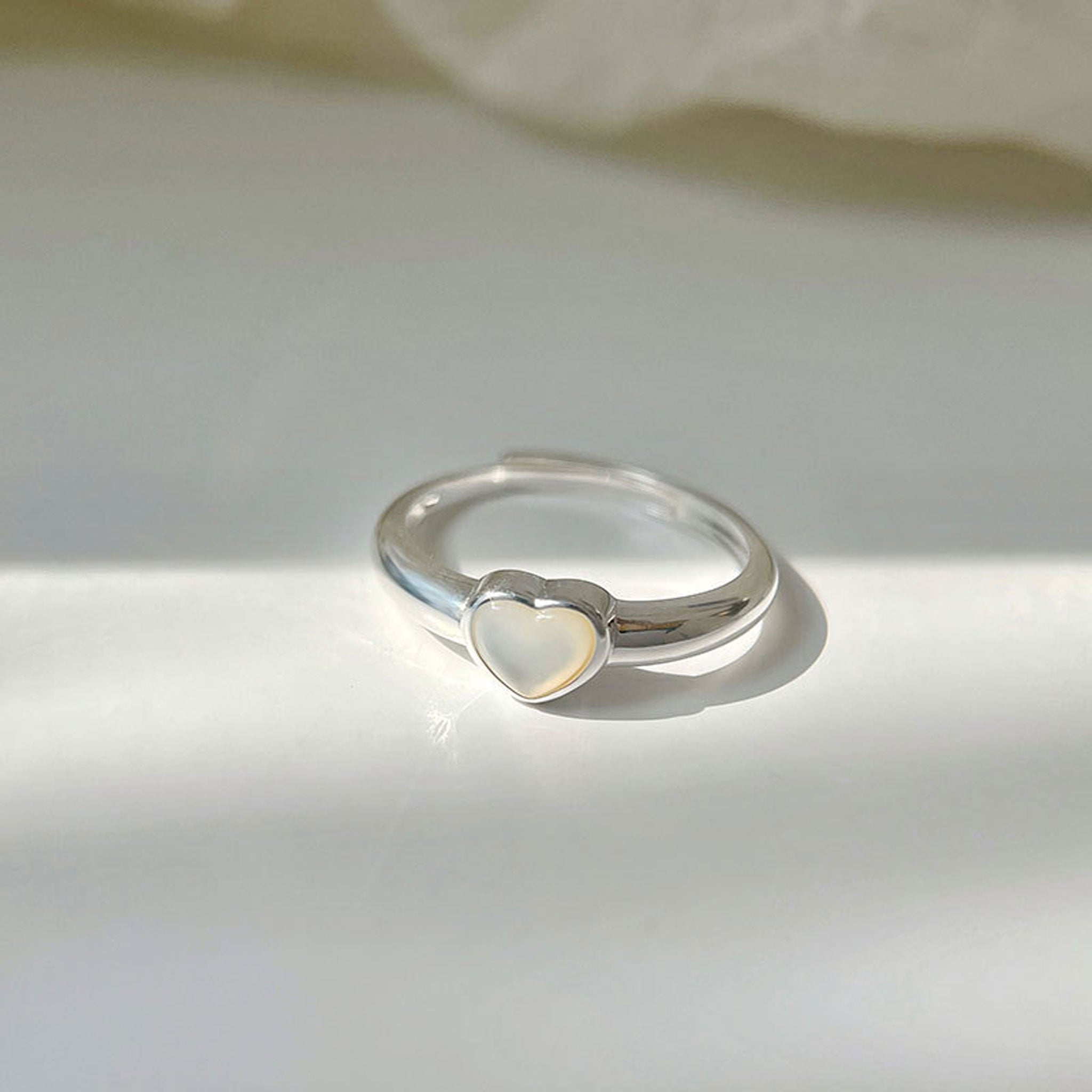 Heart Seashell Ring