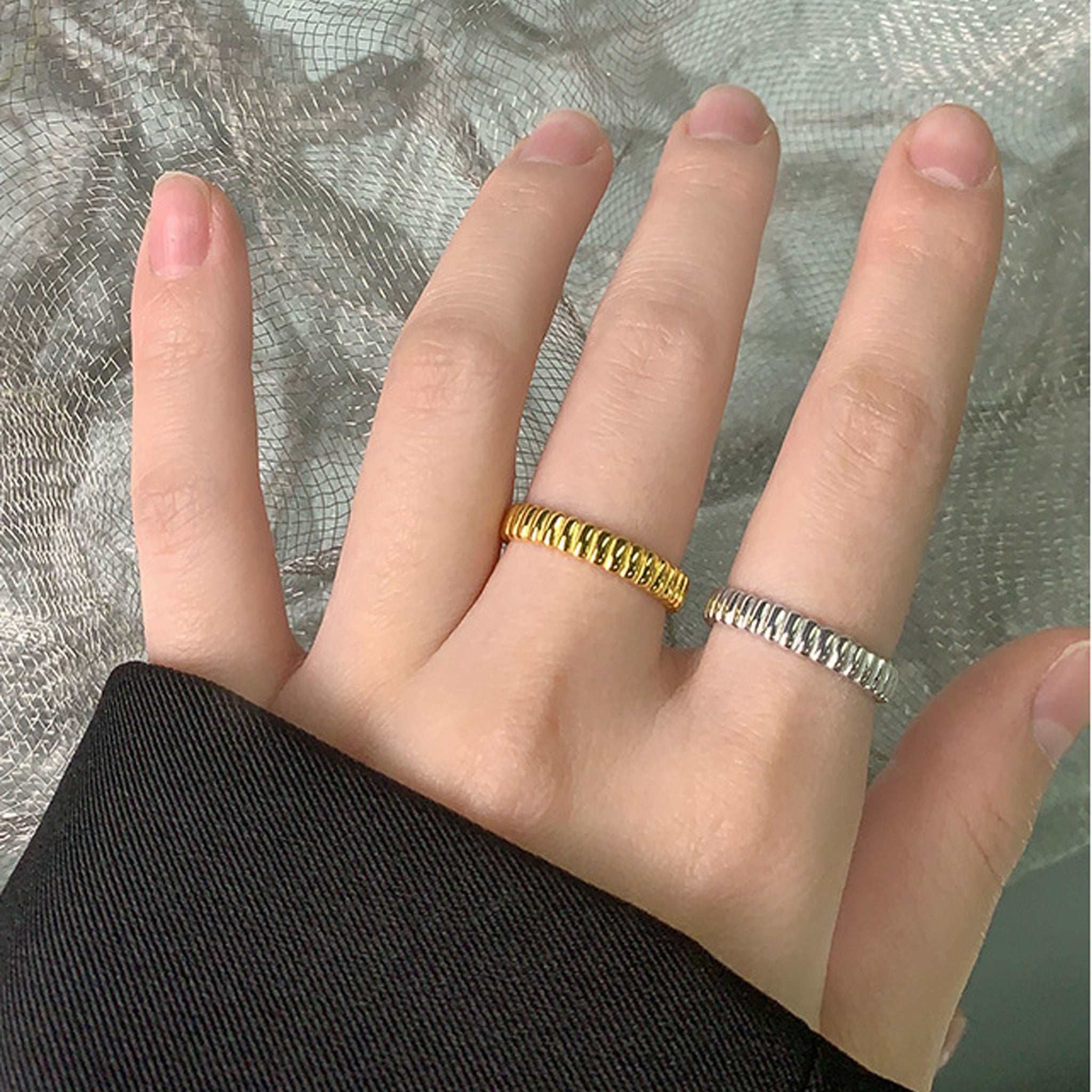 Unique Gear Open Ring