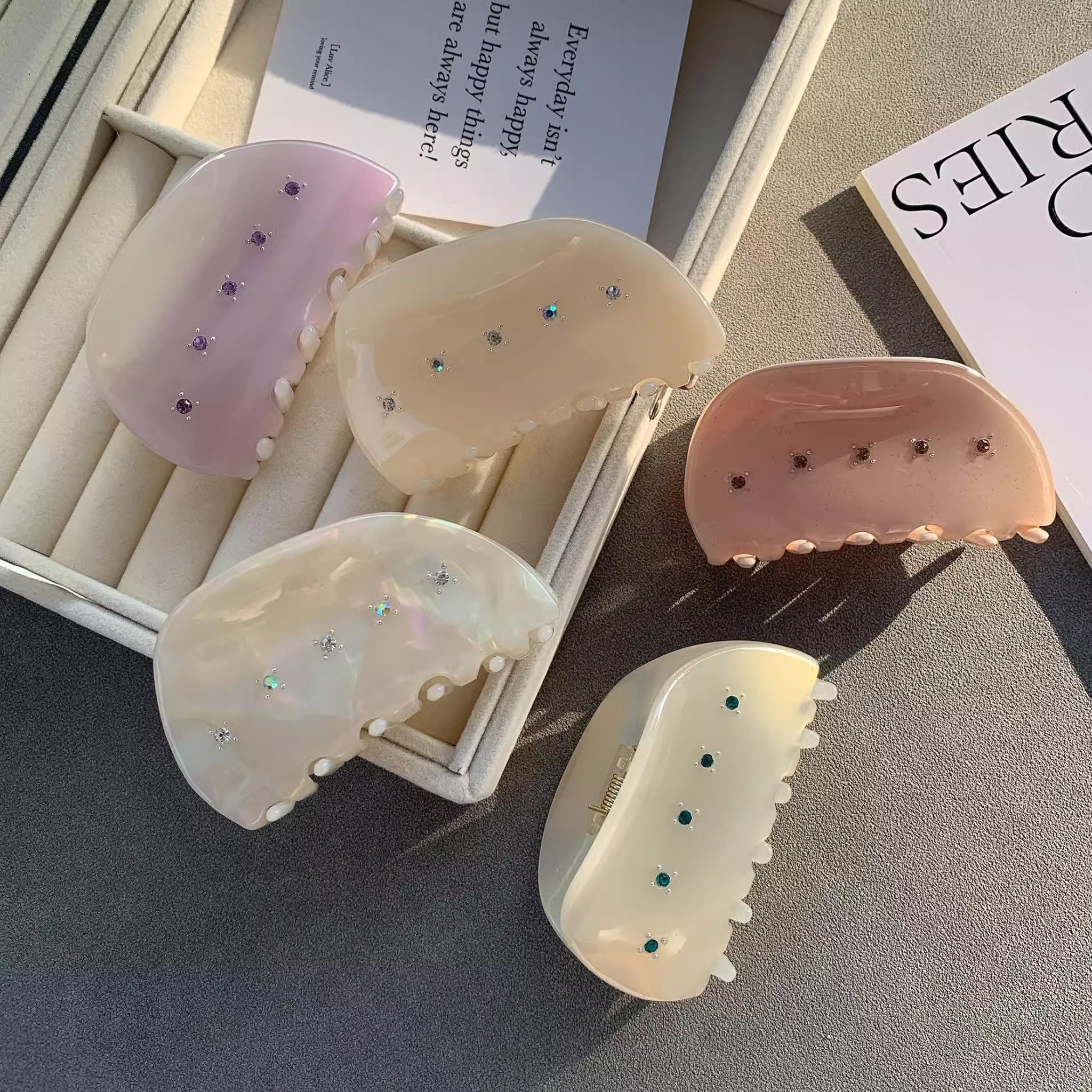 Diamond Hair Claw Clip