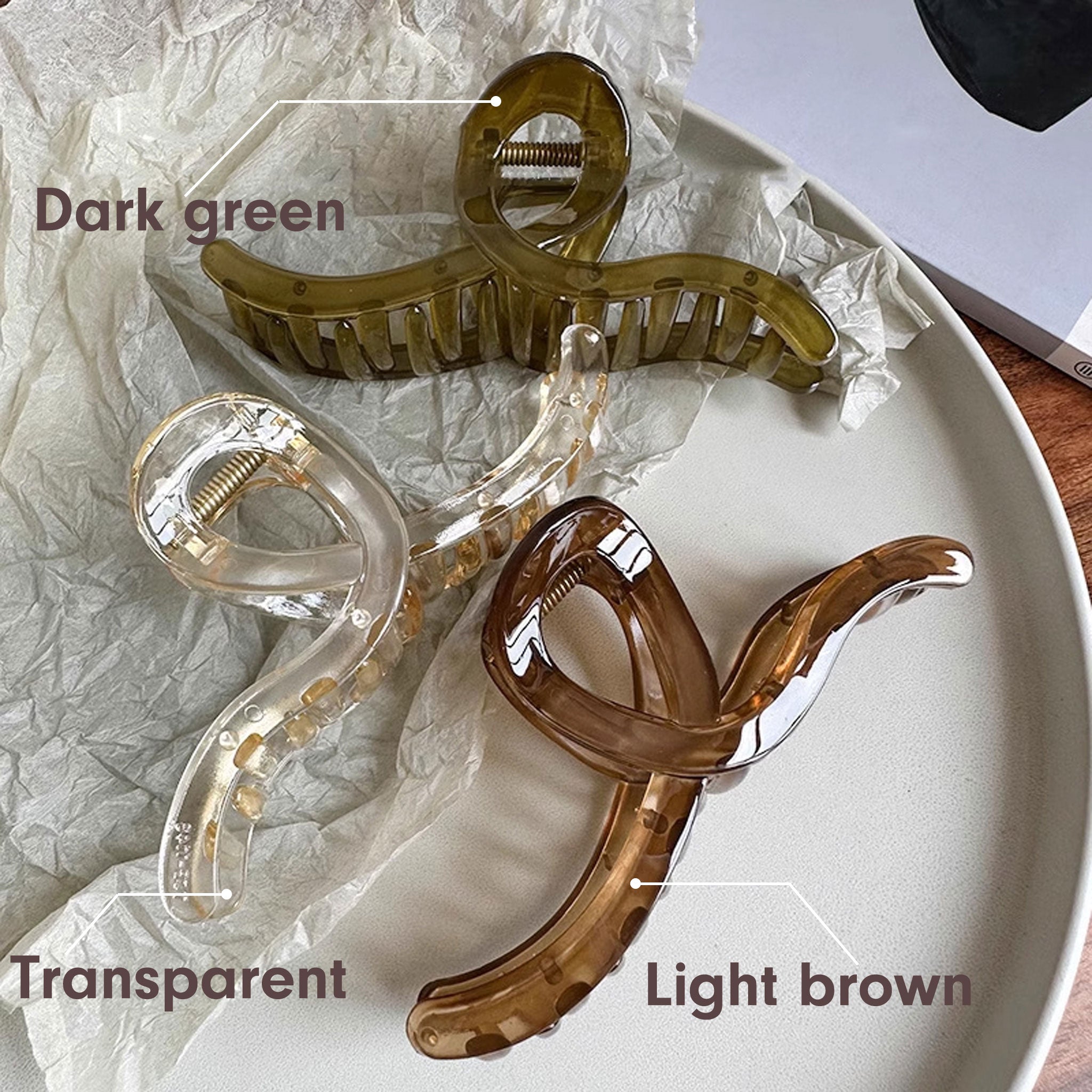 Large Morandi Grab Hair Claw Clip