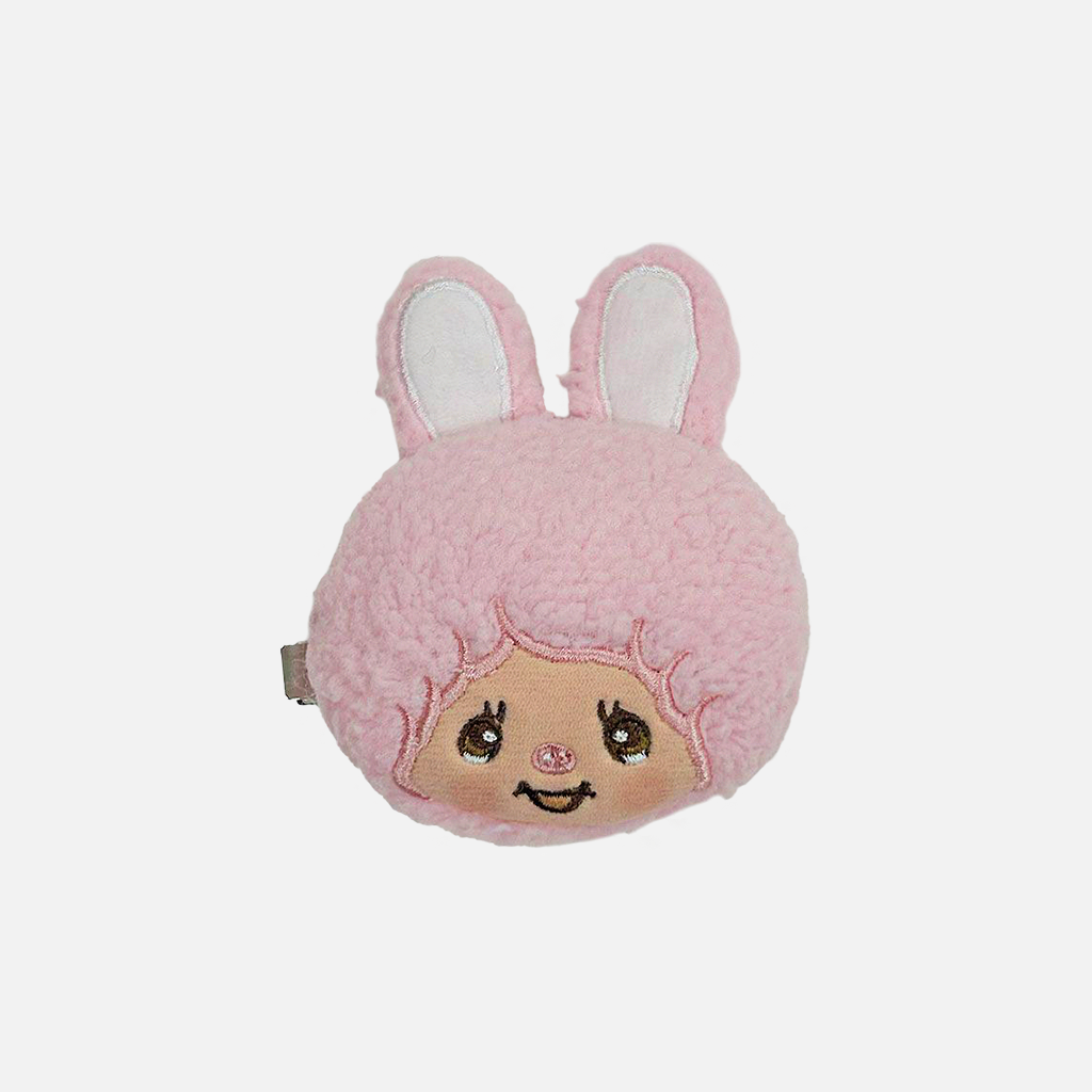Aiplanning Monchhichi Big Plush Head Hair Clip 1 pc