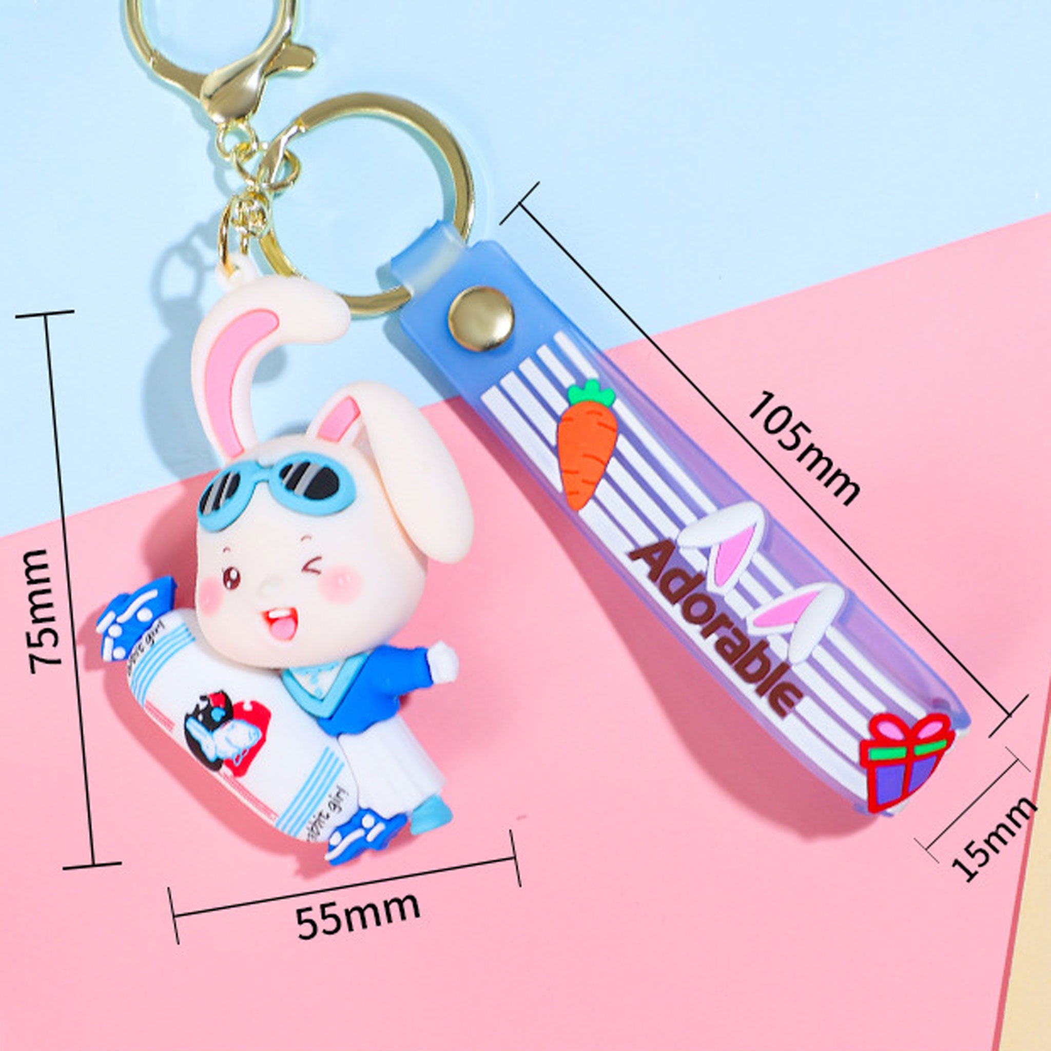 White Rabbit Creamy Candy Keychain