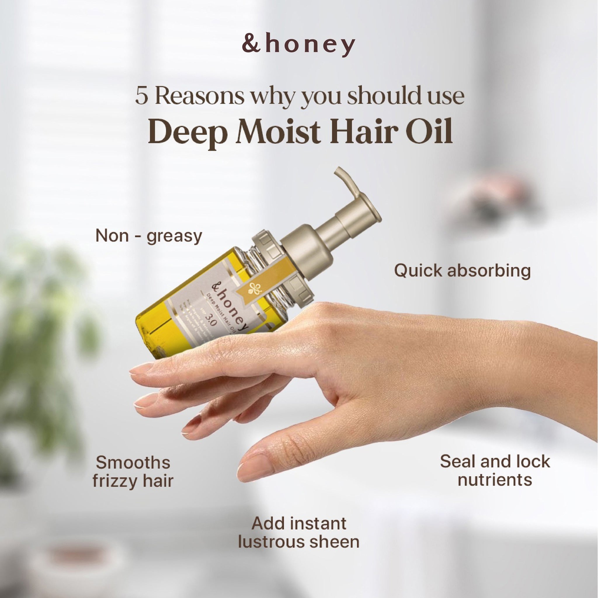 ViCREA &honey Deep Moist Hair Oil 3.0 100ml