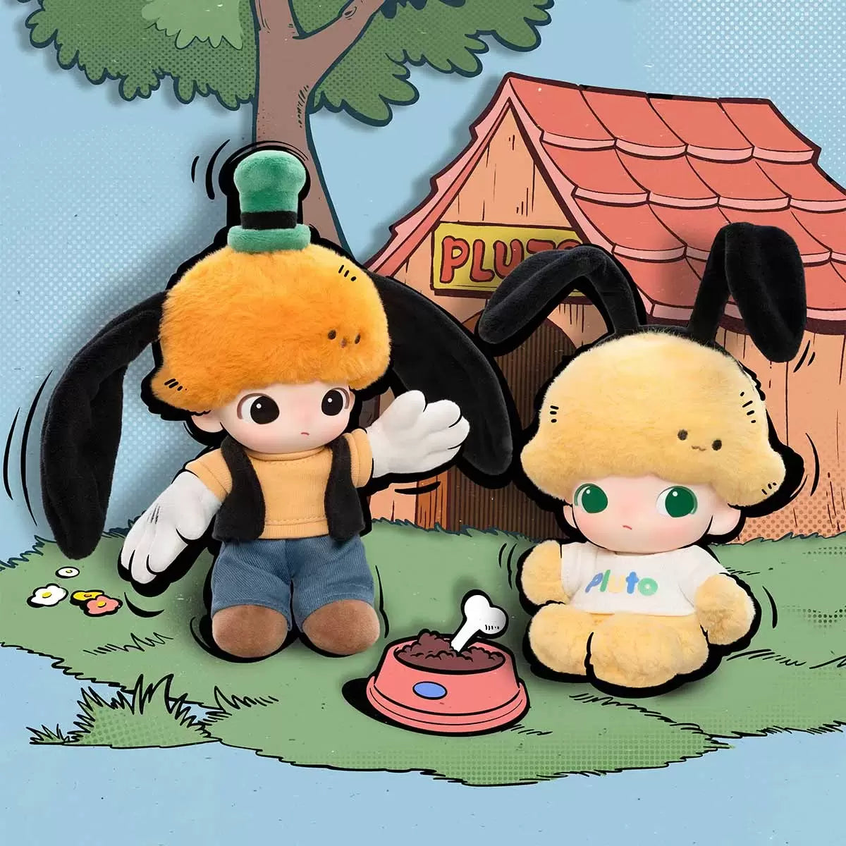 DIMOO WORLD × DISNEY Series-Vinyl Plush Keychain Blind Box 1pc