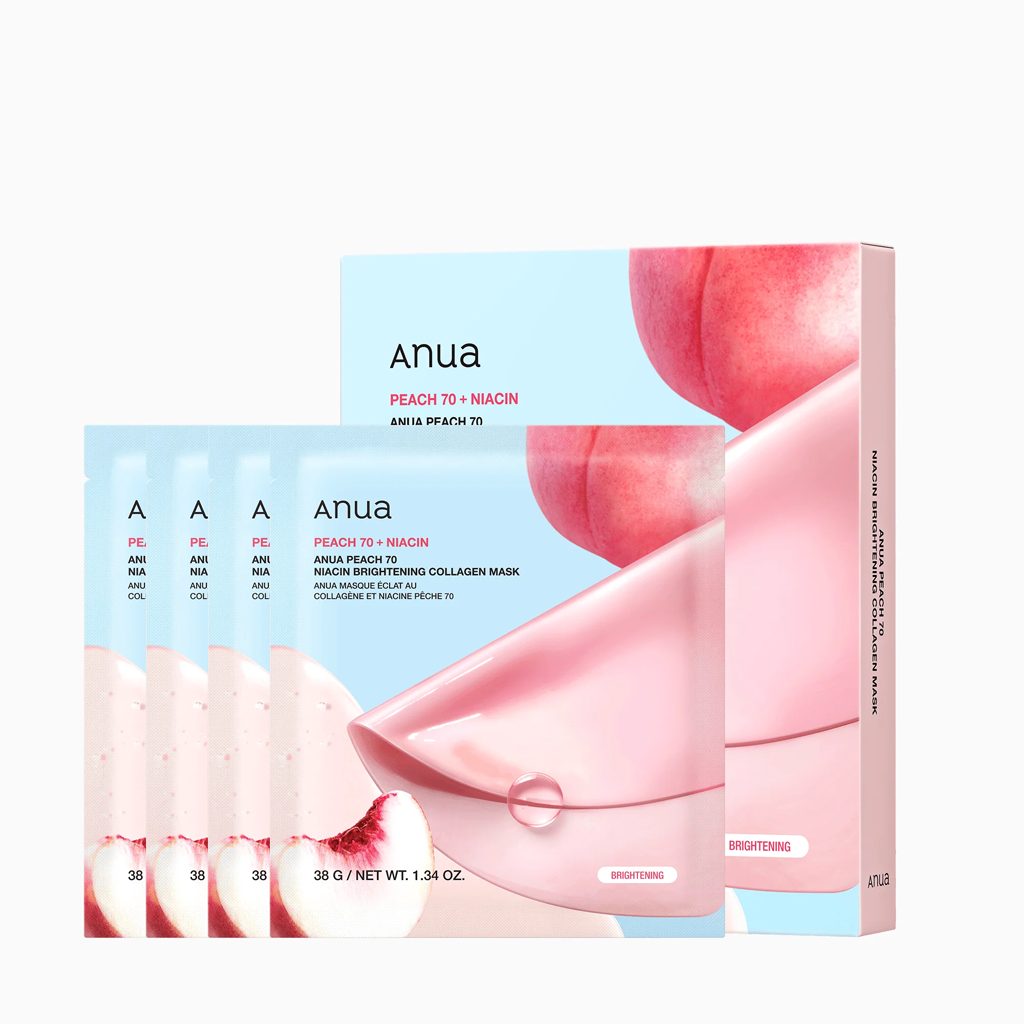 Anua Peach 70+ NIACIN Collagen Mask 4 pcs