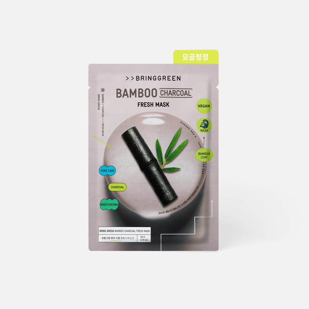BRINGGREEN Bamboo Charcoal Fresh Mask 10pcs