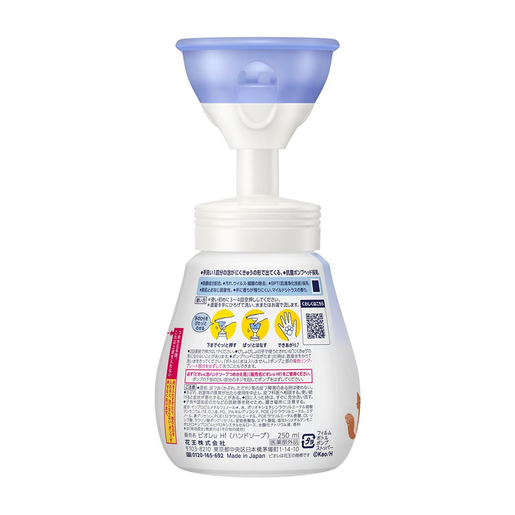 Kao Biore U Foaming Hand Soap Paw Stamp 240 ml