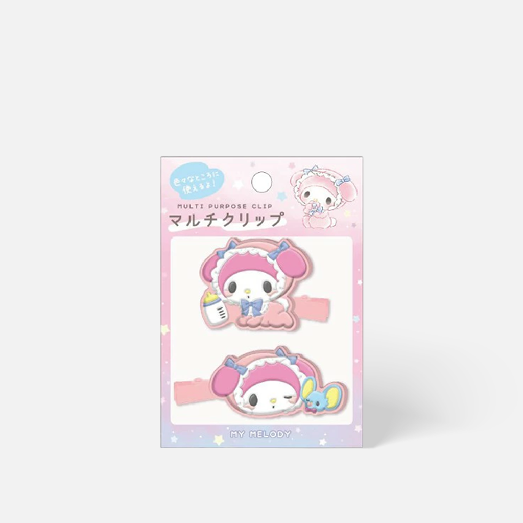 CRUX Sanrio Rubber Hair Clip Set 2 pcs