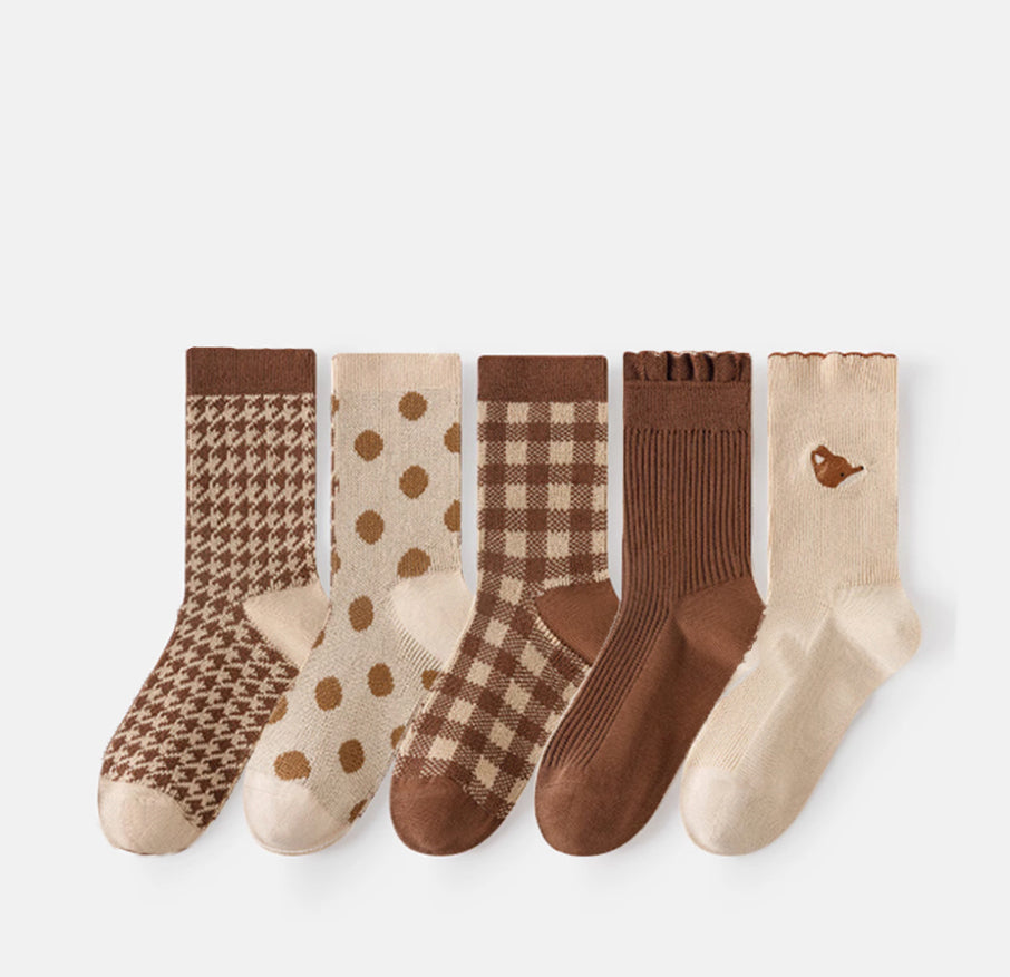 Embrace earthy tones and timeless elegance with Caramella Sock Brown Series 2.