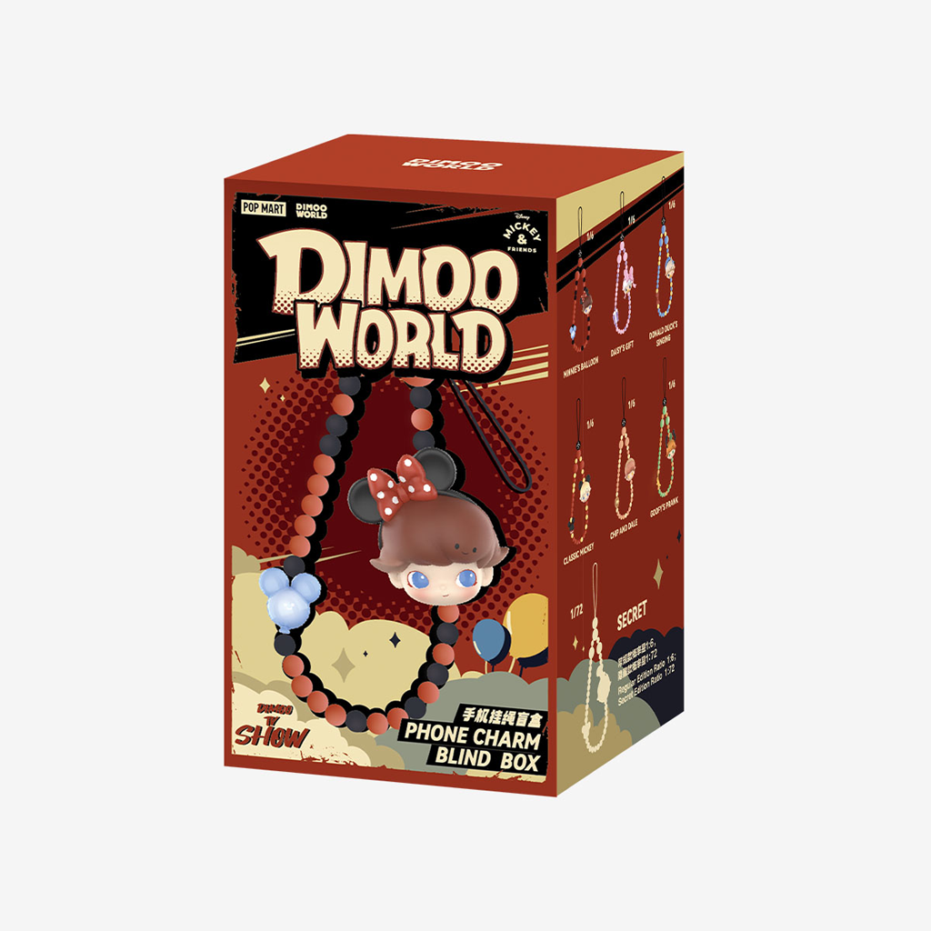 POP MART DIMOO WORLD × DISNEY Series-Phone Charm Blind Box