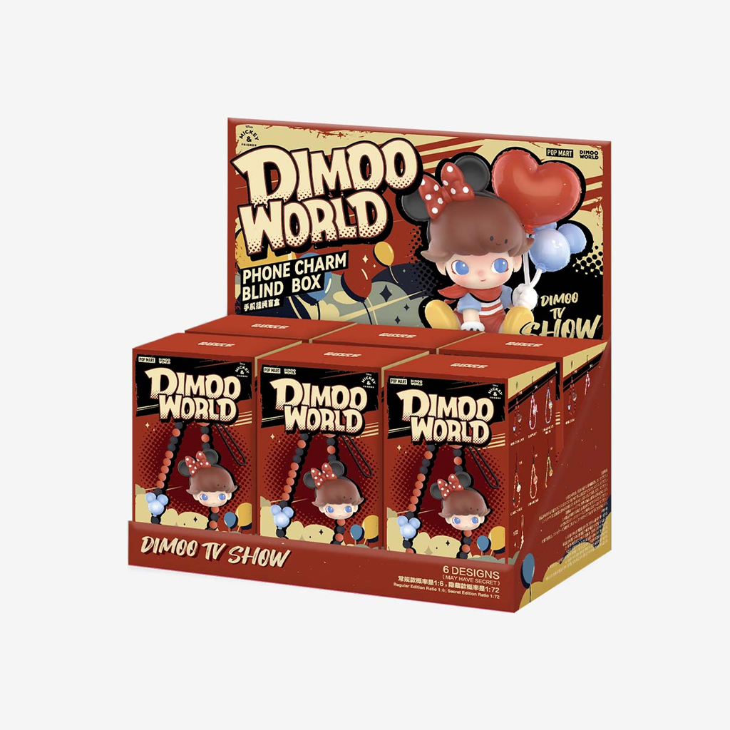 POP MART DIMOO WORLD × DISNEY Series-Phone Charm Blind Box