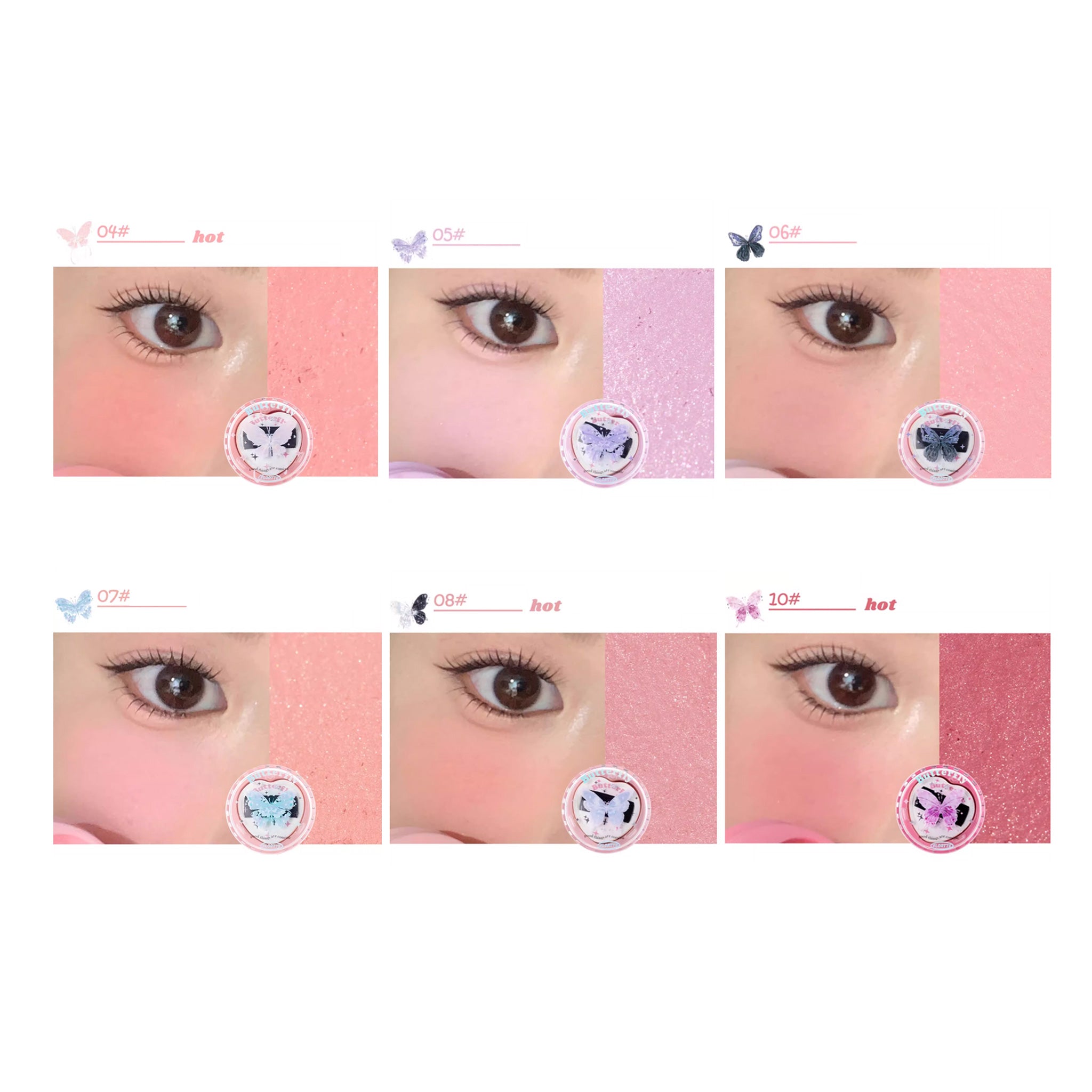 FLORTTE Butterfly Series Blush Cream