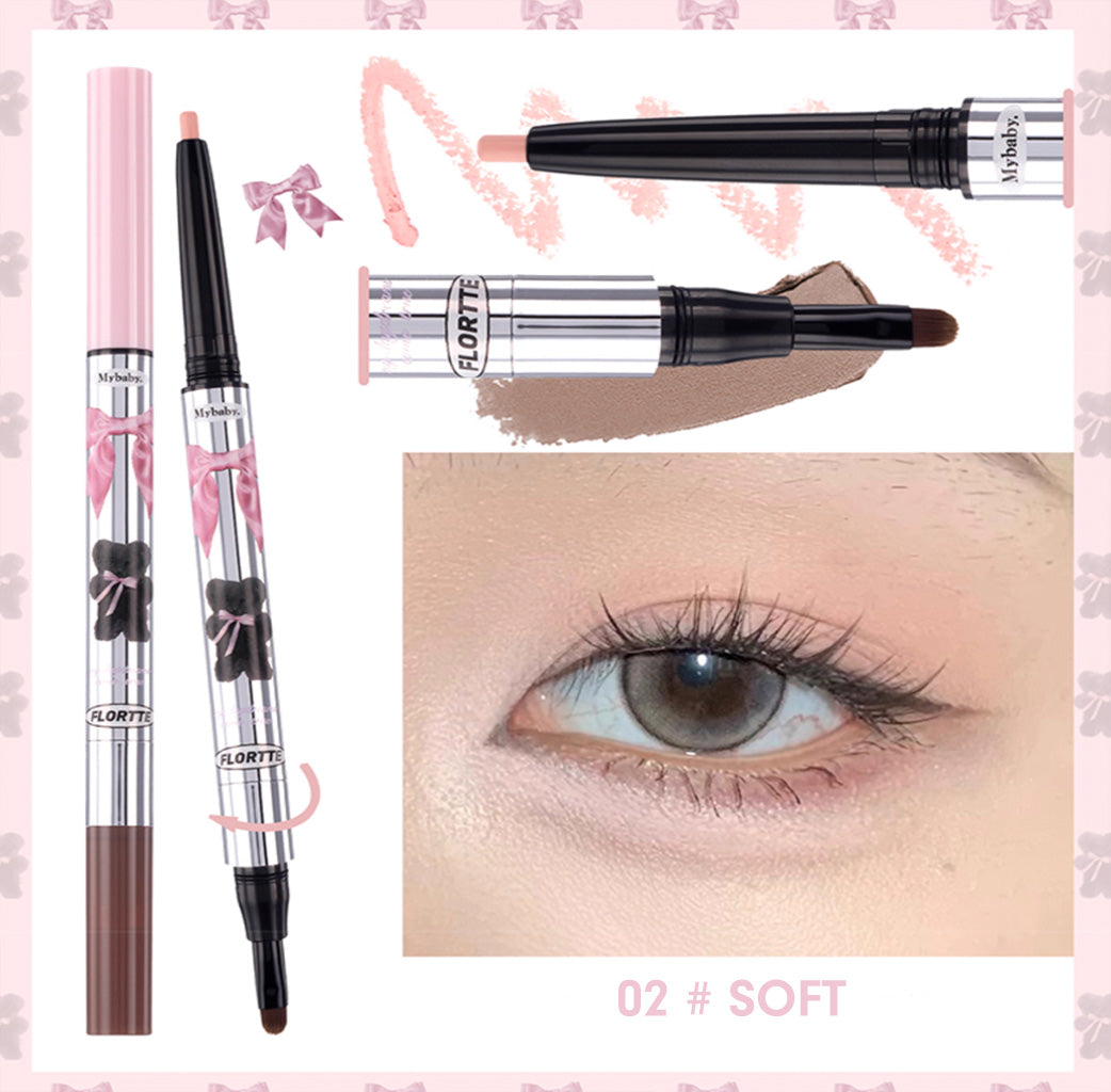 FLORTTE Mesmerizing Princess Double-ended Aehyo-sal Pencil 0.2 g + 0.7 g