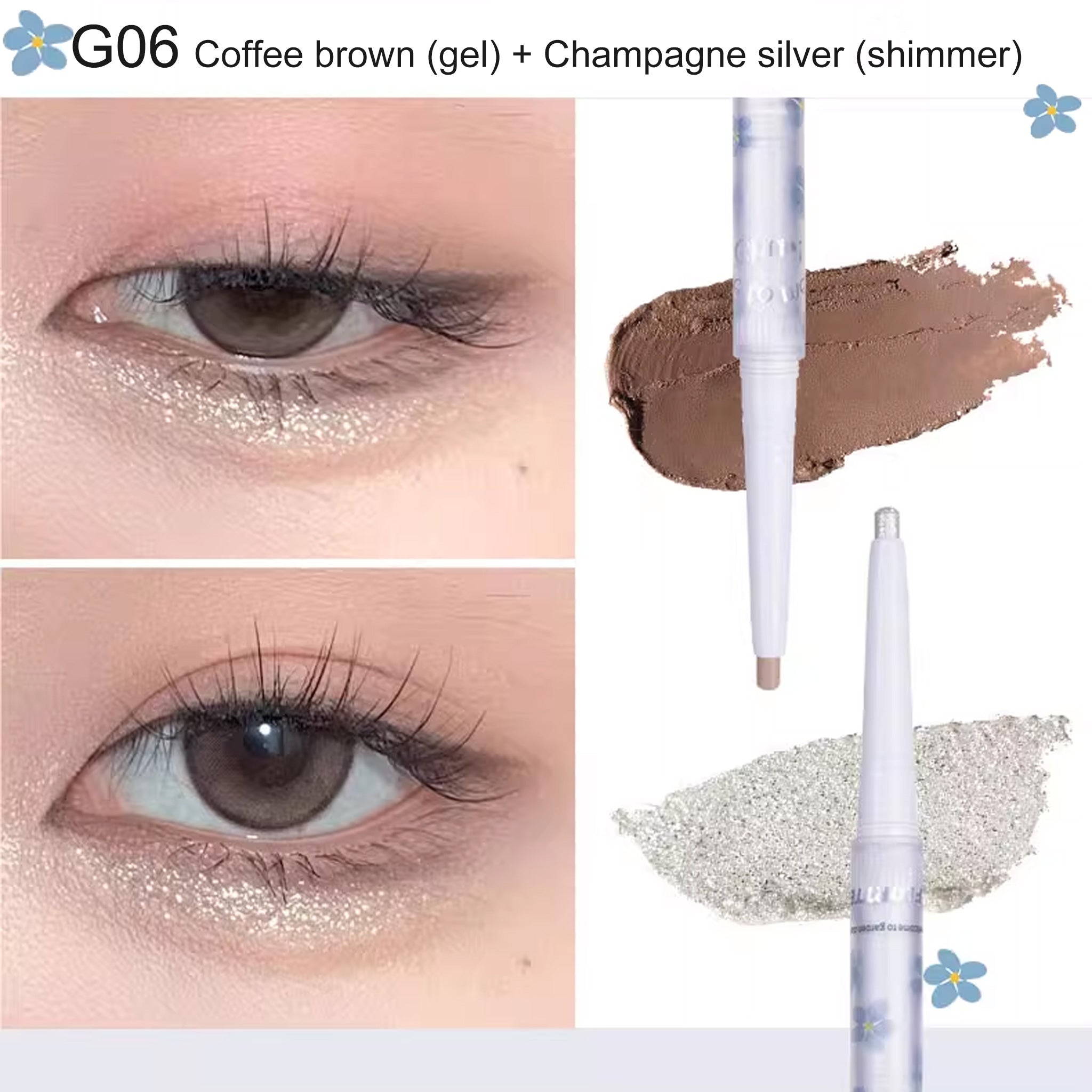 FLORTTE Chu Chu Baby Double Headed Silkworm Eyeliner
