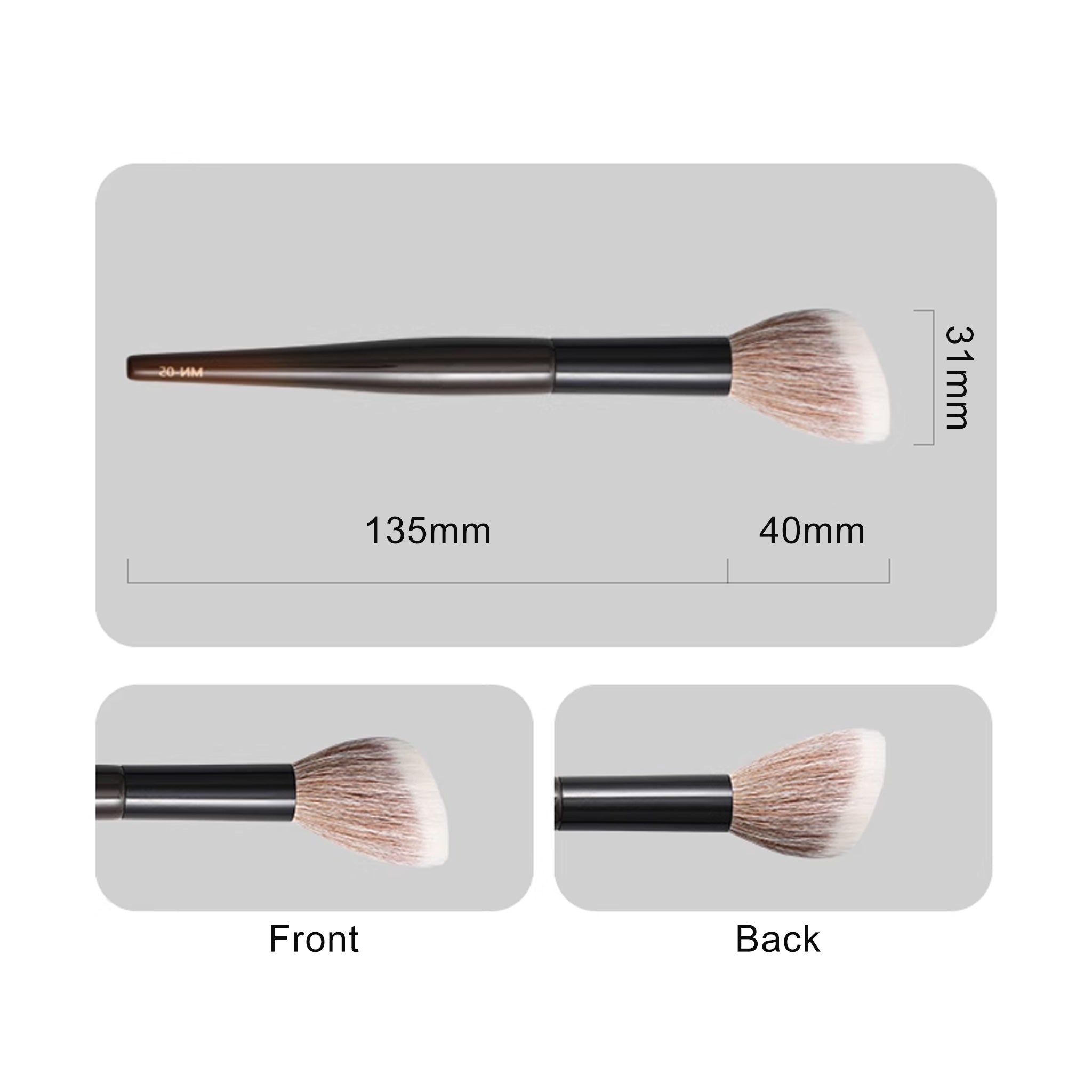 FiX Wool Stippling Brush for Setting Powder MN-05