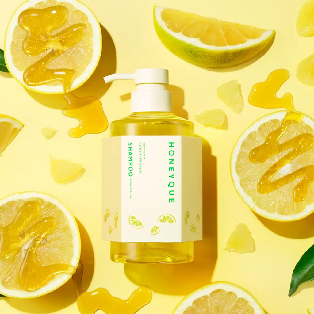 HONEYQUE Grapefruit Hair Care Limited Box Yellow 450 ml+450 ml+30 ml