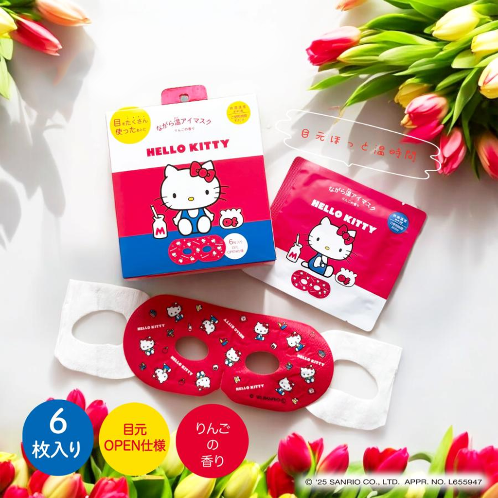 HONYARADOH Sanrio Steam Eye Mask 6 pcs
