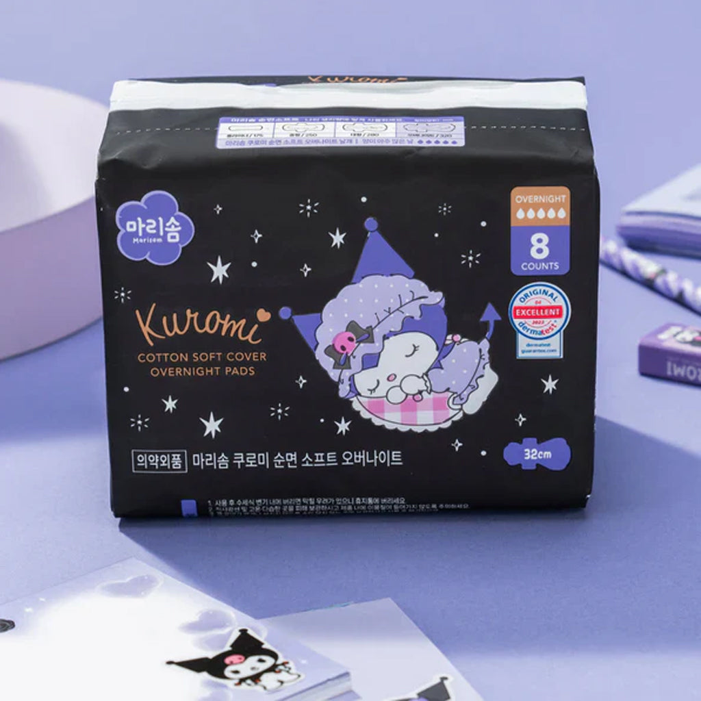 ITC Marisom Kuromi Cotton Soft Overnight Pads 32cm 8 pcs