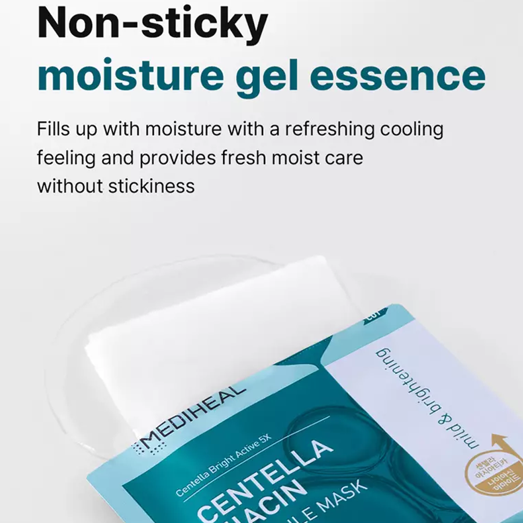 MEDIHEAL Centella Niacin Ampoule Mask 10 pcs