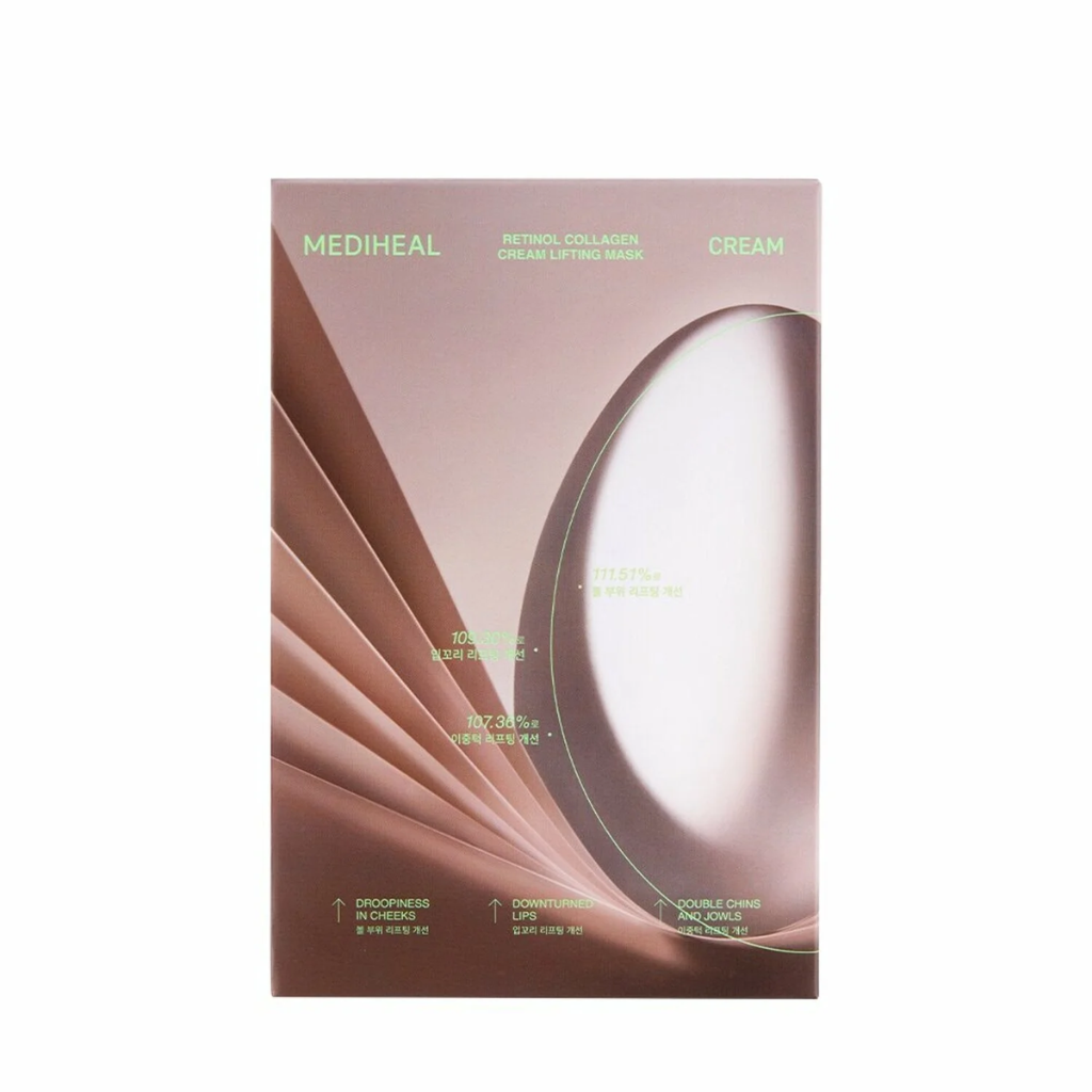 MEDIHEAL Retinol Collagen Cream Lifting Mask 4 pcs
