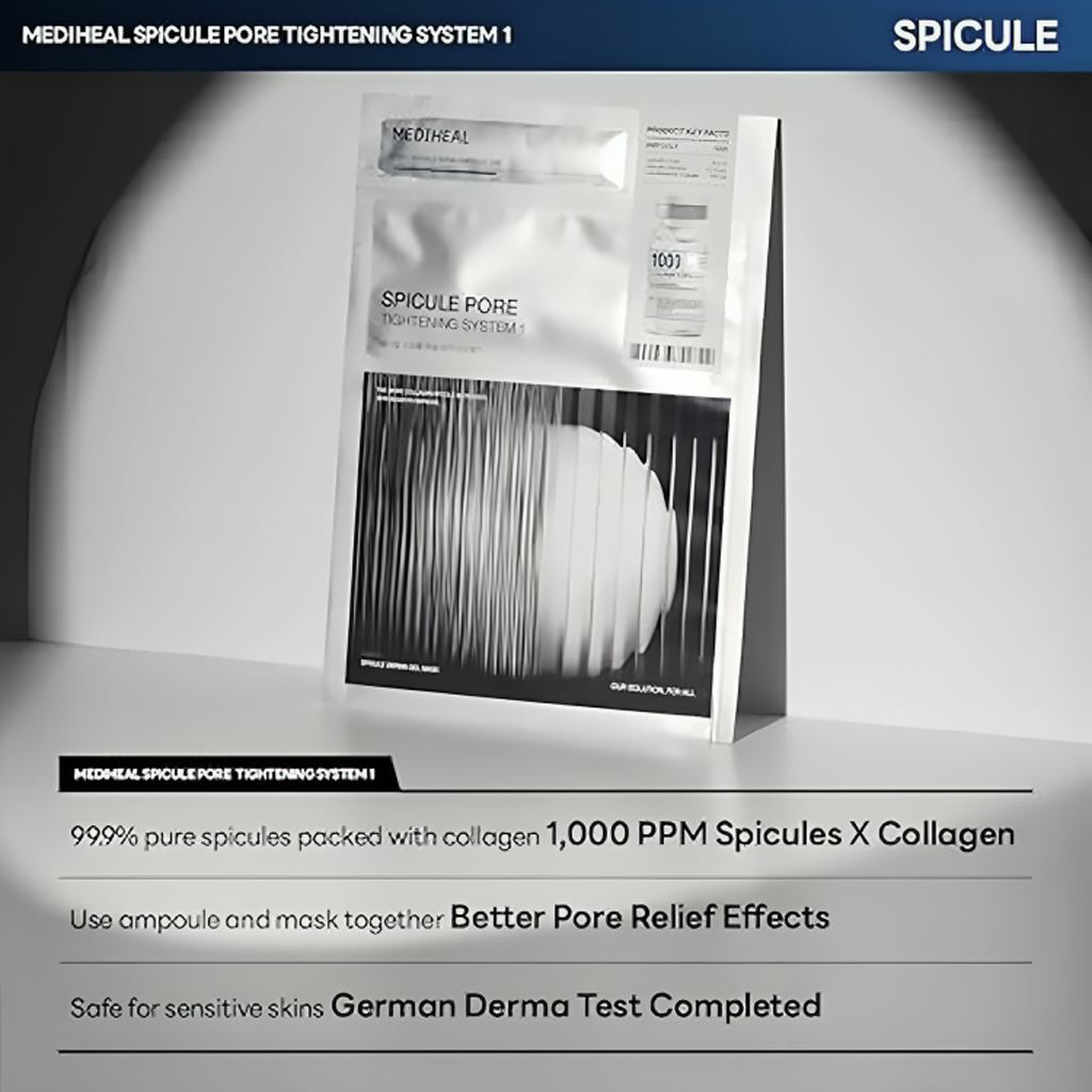 MEDIHEAL Spicule 胶原蛋白微针毛孔收敛面膜1 4 片
