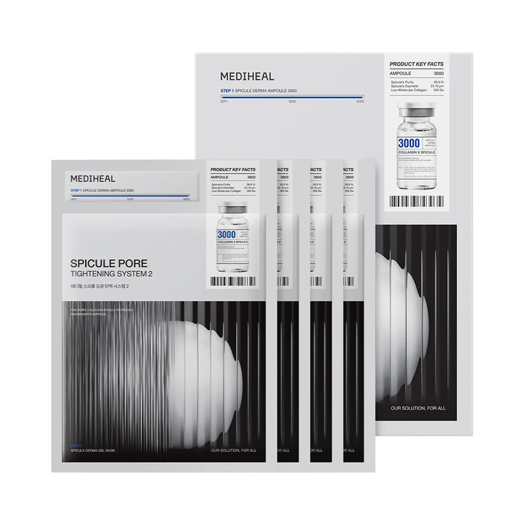 MEDIHEAL Spicule 胶原蛋白微针毛孔收敛面膜2 4 片