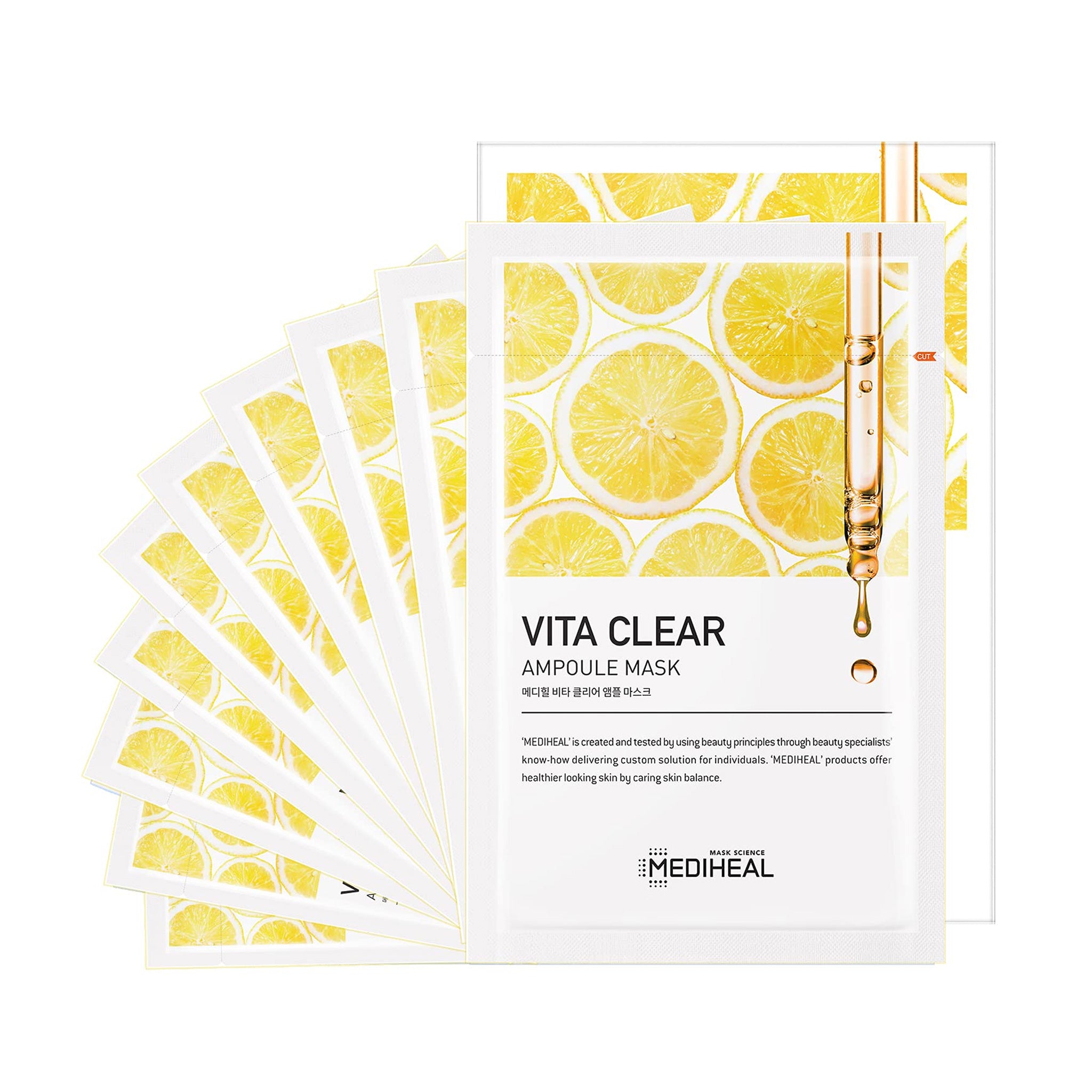 MEDIHEAL Clearing Vita Clear Ampoule Mask 10pcs