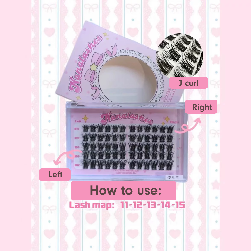 NANALASHES Baby Bend False Eyelashes 60 pcs