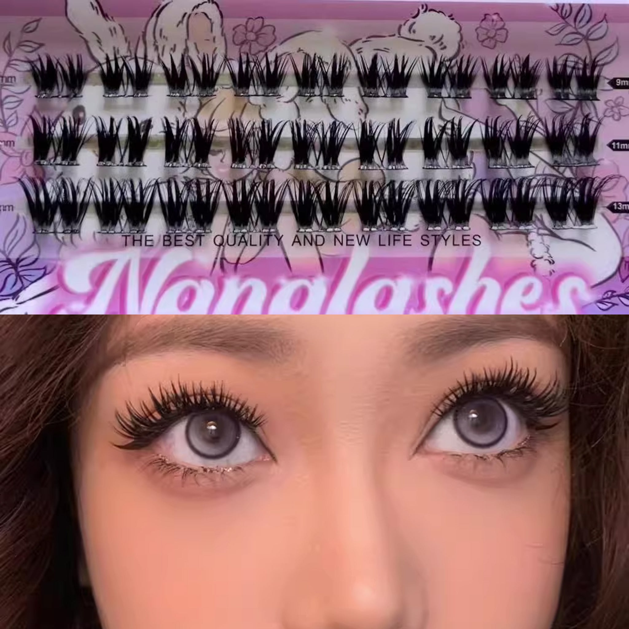 NANALASHES Barbie Doll Twin Star Cluster False Eyelashes