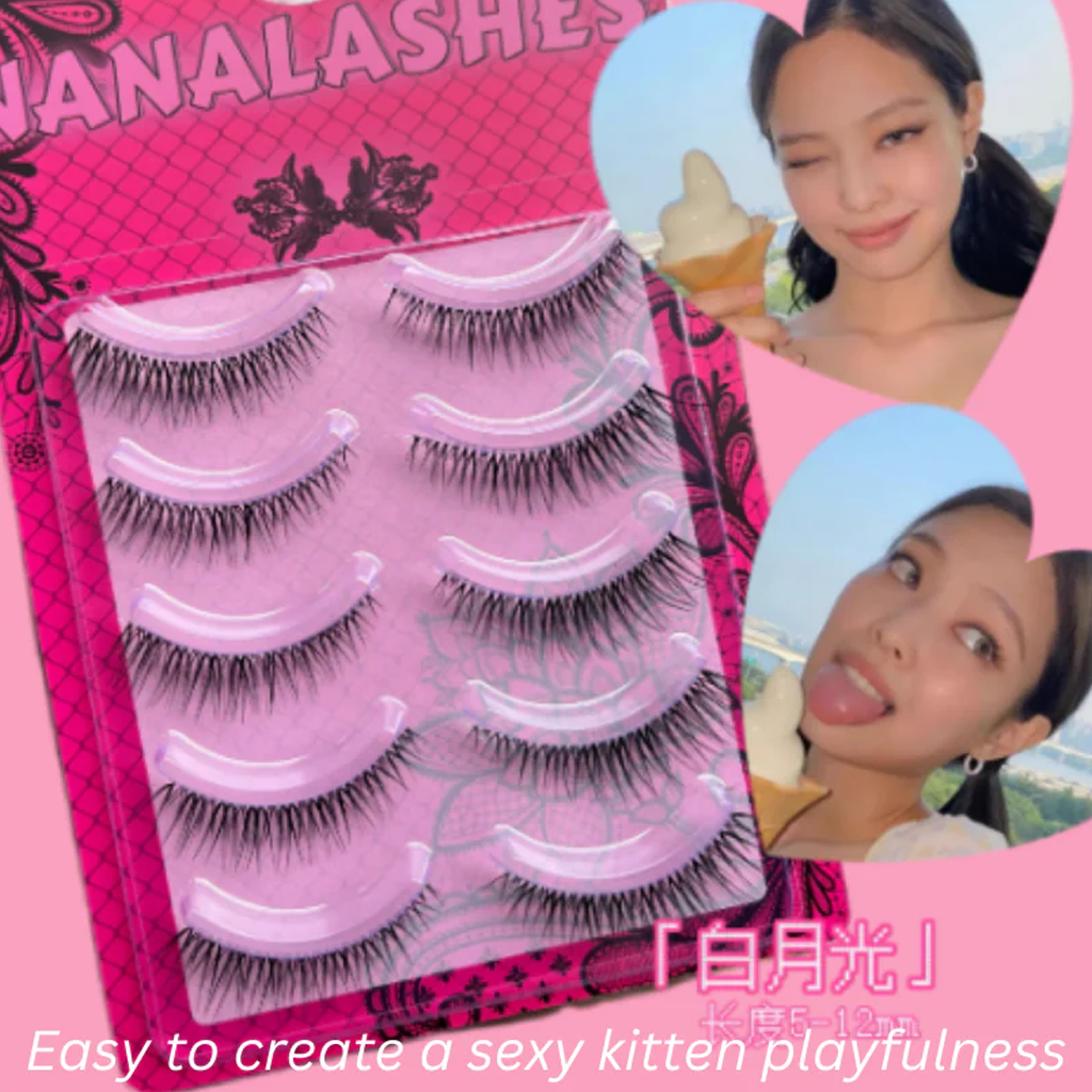 NANALASHES White Moonlight False Eyelashes 5 Pairs