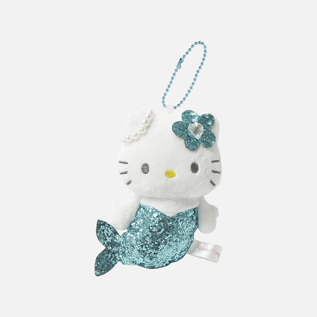 NIC Plush Keychain Hello Kitty Glitter Mermaid 1 pc