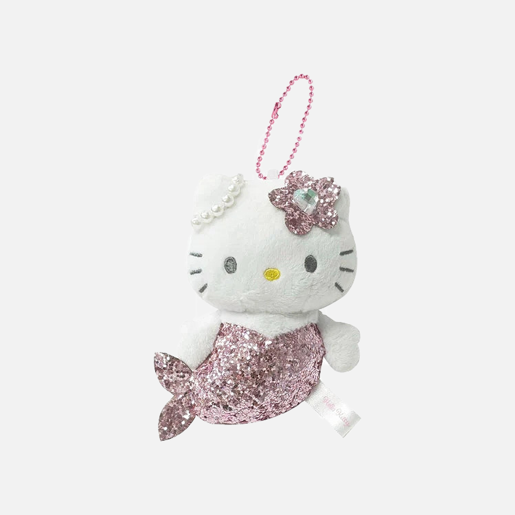 NIC Plush Keychain Hello Kitty Glitter Mermaid 1 pc