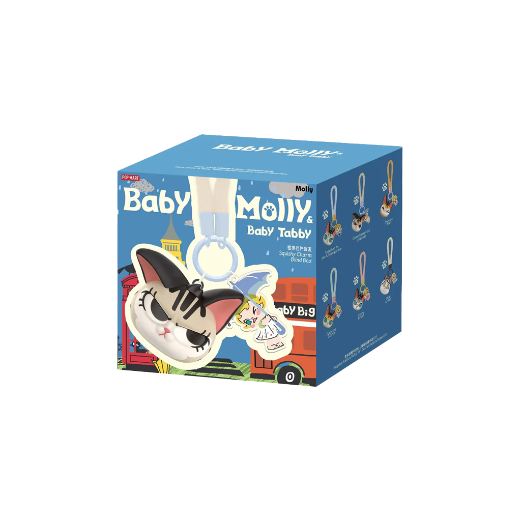 POP MART Baby Molly & Baby Tabby Series - Squishy Charm Blind Box