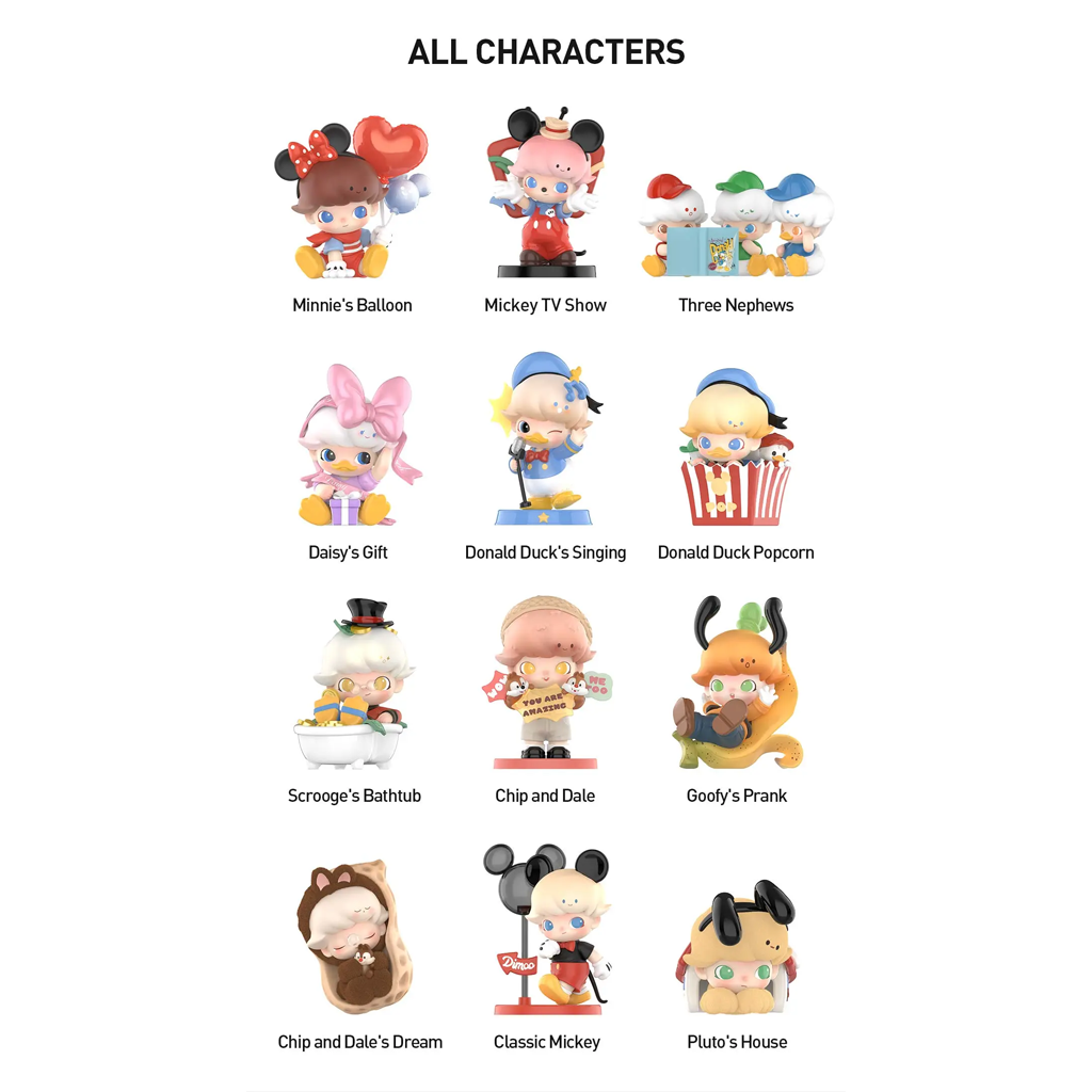 POP MART DIMOO WORLD × DISNEY Series Figures Blind Box