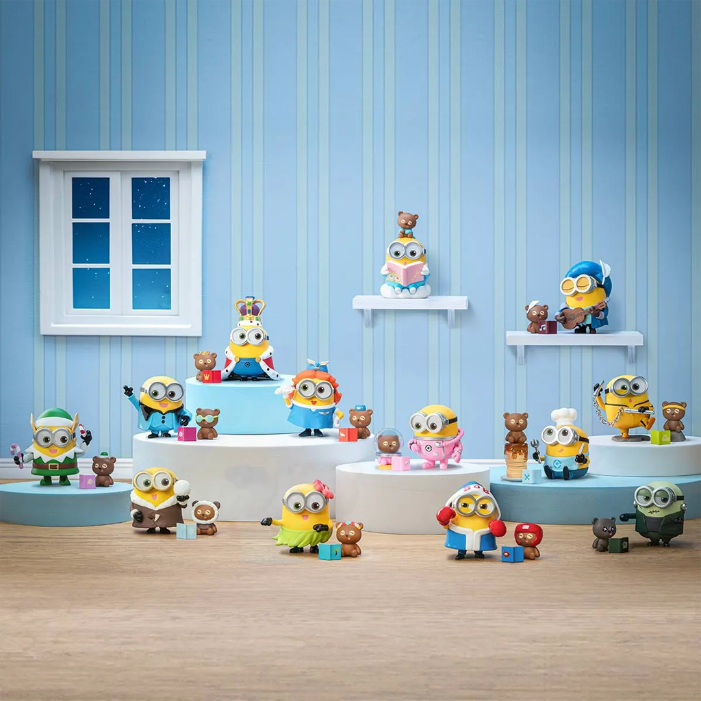 POP MART Minions Bedtime Stories by Bob and Tim Series Figures Blind Box