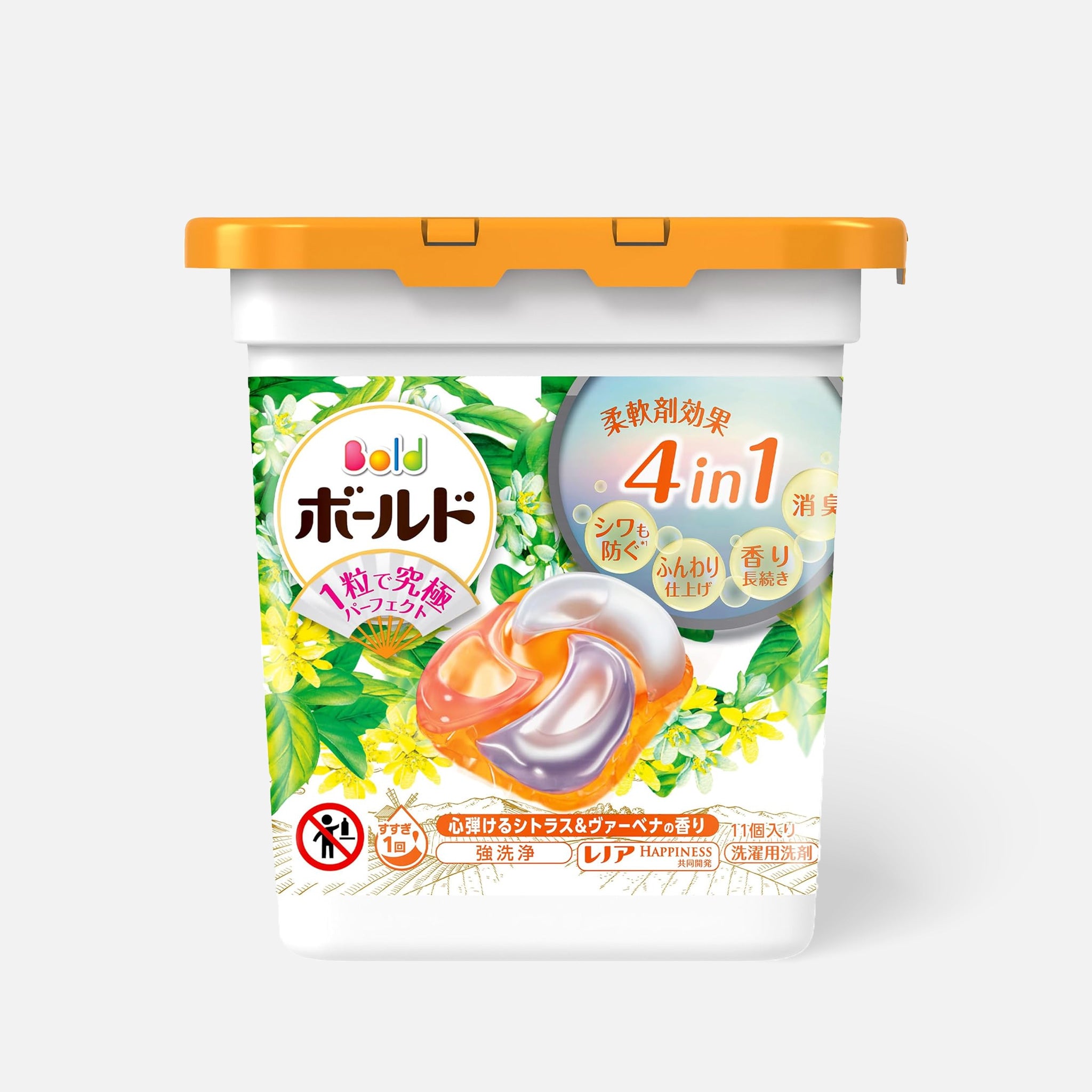 P&G Bold Laundry Detergent Gel Ball 4D Citrus & Verbena 11pcs