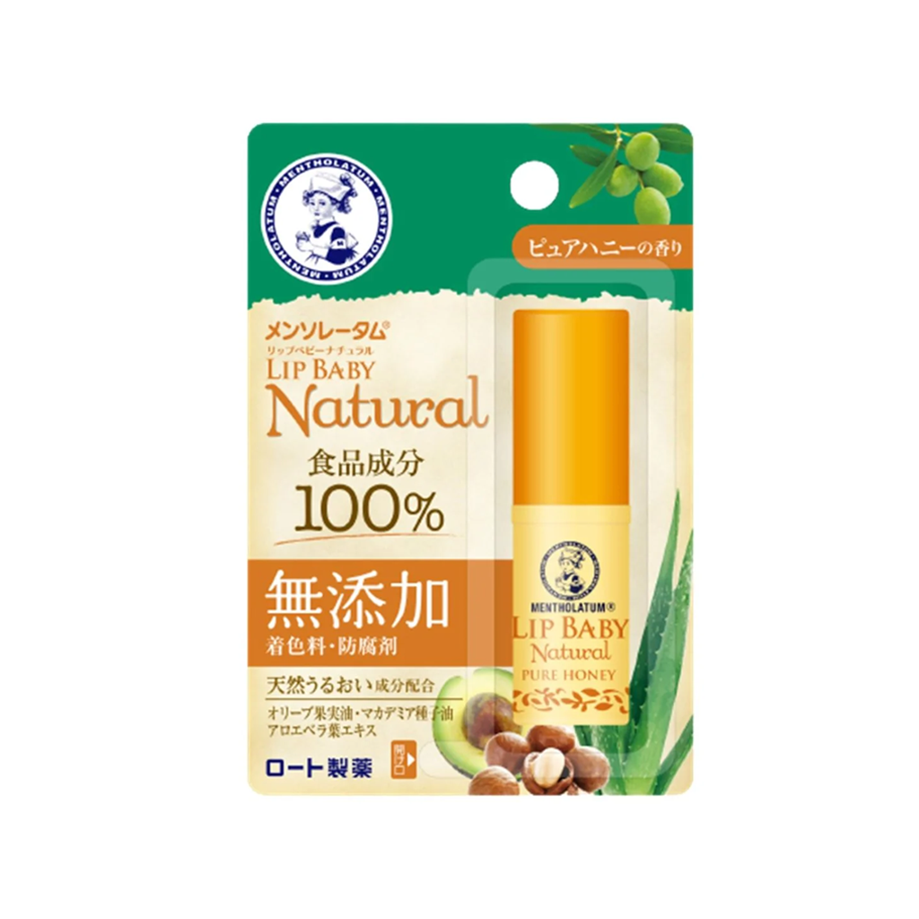ROHTO 曼秀雷敦自然水润无添加润唇膏 4g