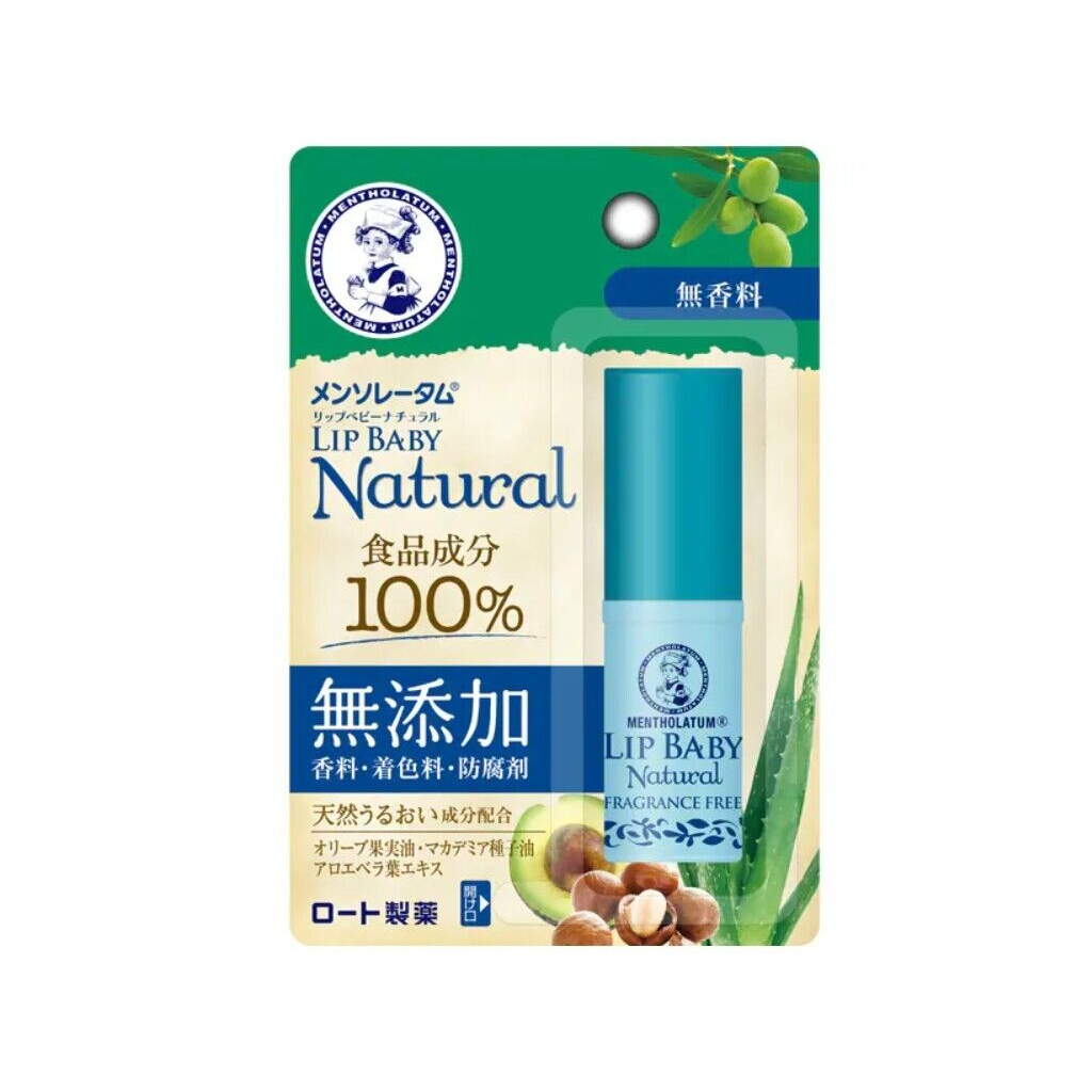 ROHTO 曼秀雷敦自然水润无添加润唇膏 4g