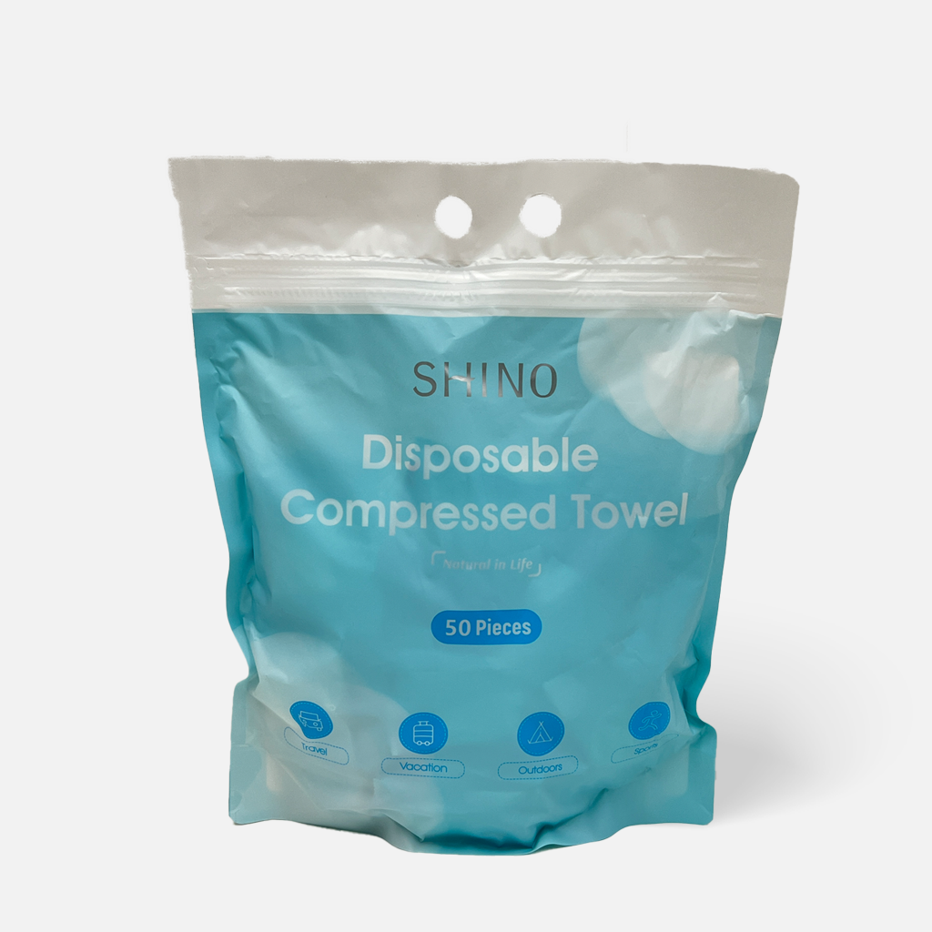 SHINO Disposable Compressed Towel 50 pcs