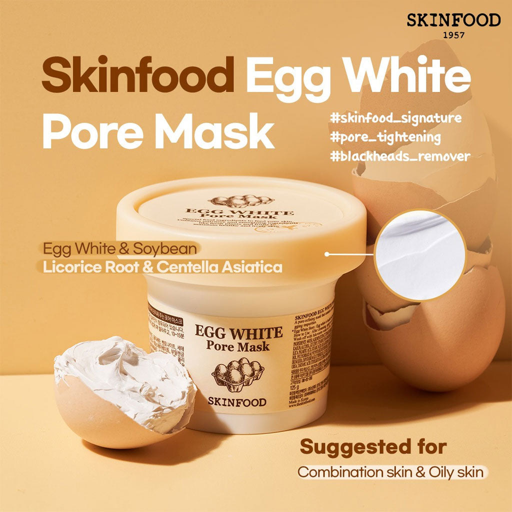 SKINFOOD 蛋清毛孔清洁面膜 120g