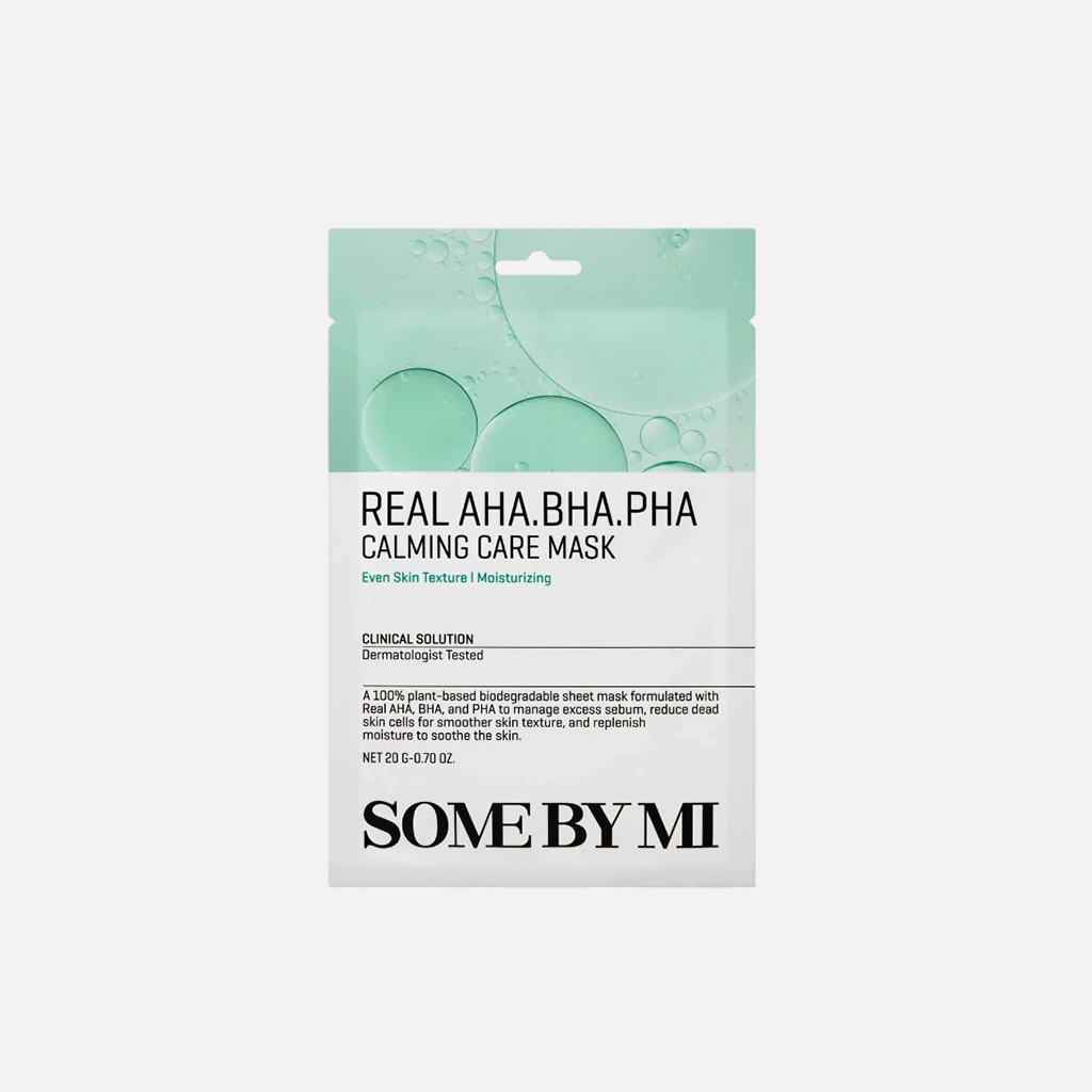 SOME BY MI Real AHA/BHA/PHA Calming Care Mask 1pc