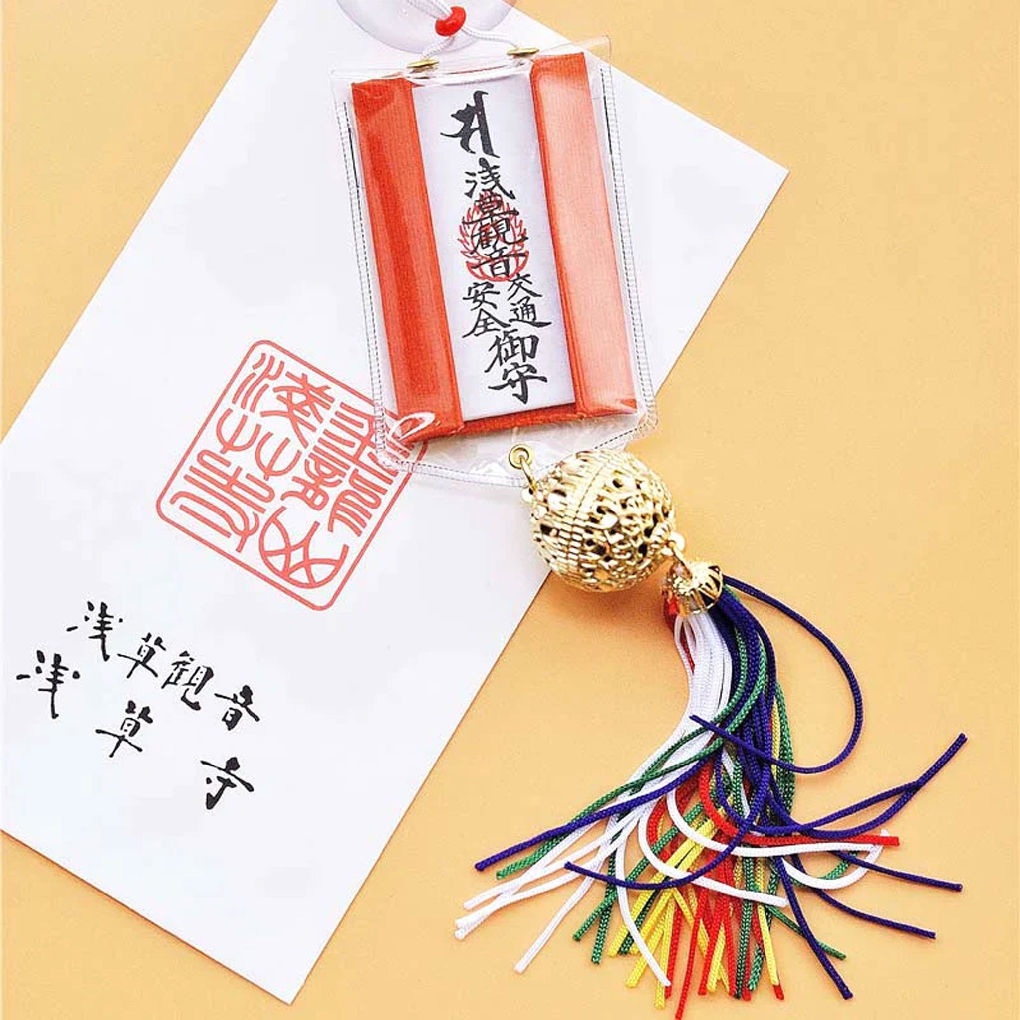 Sensoji 浅草寺交通安全御守(带流苏)