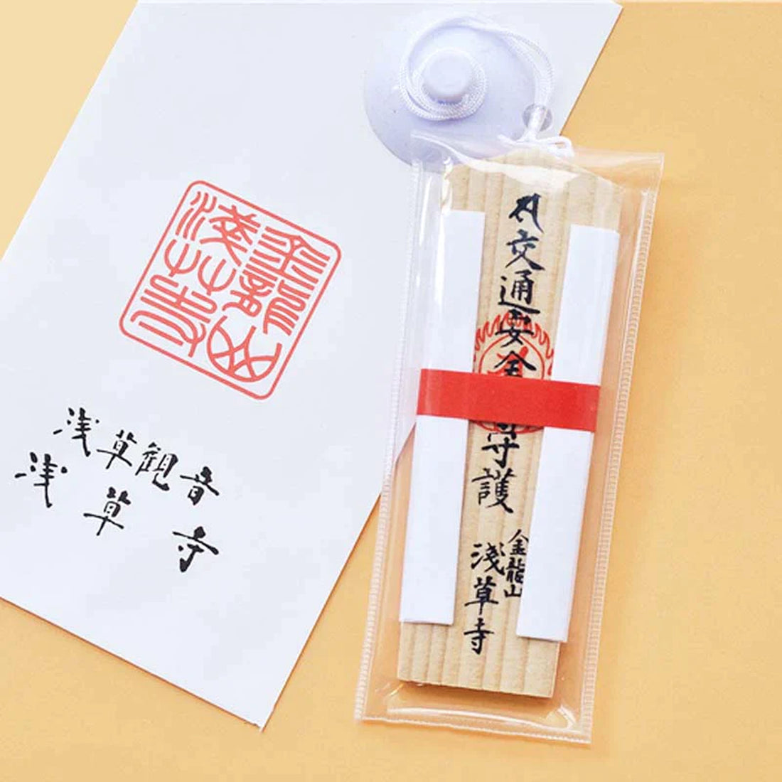 Sensoji 浅草寺交通安全御守(白木)