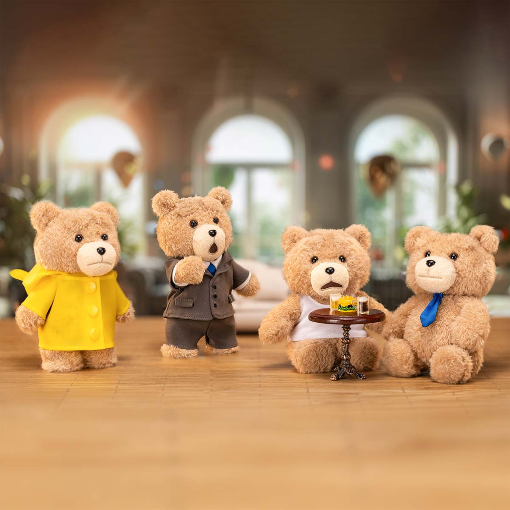 POP MART Ted2 Teddy Bear Action Plush Pendant Blind Box