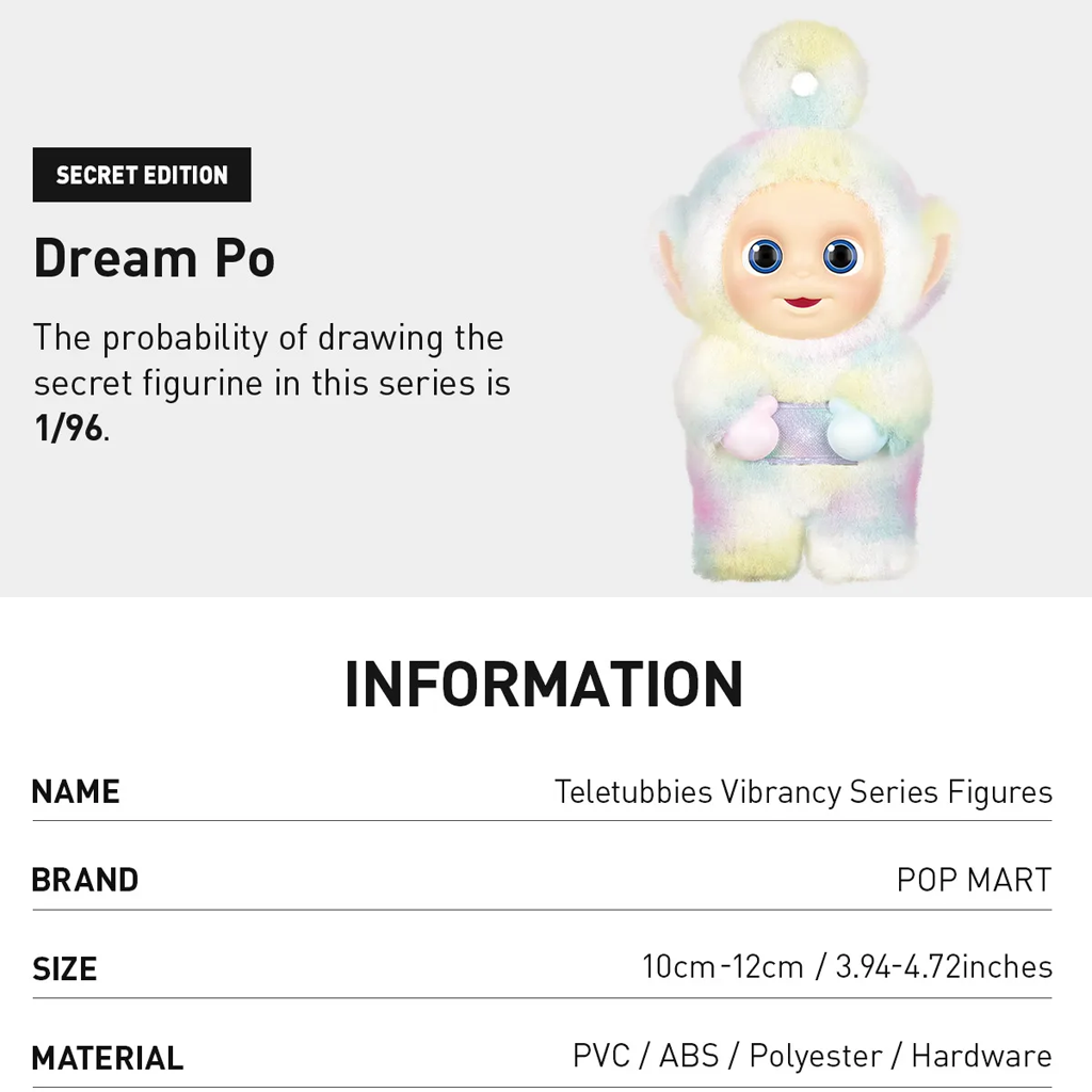 POP MART Teletubbies Vibrancy Series Figures Blind Box