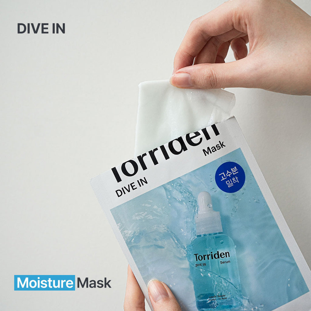 Torriden DIVE-IN Low Molecular Hyaluronic Acid Mask Pack 10pcs
