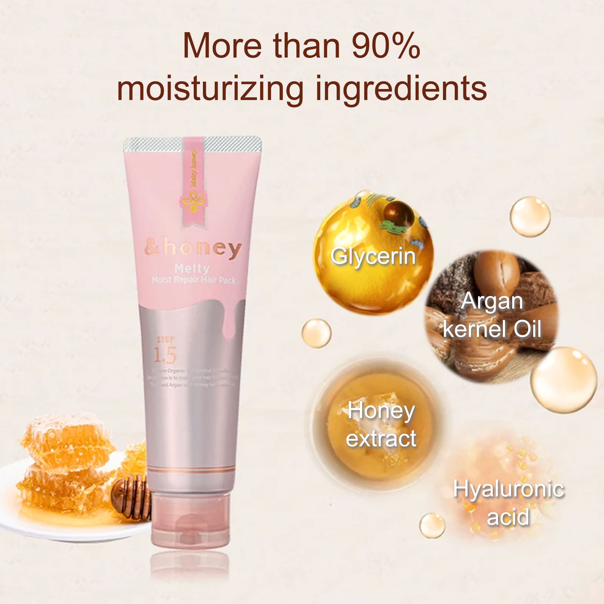 ViCREA &honey Melty Moist Repair Hair Pack 130g