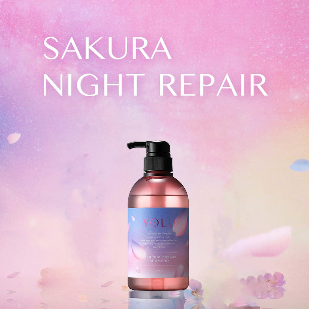 YOLU Calm Night Repair Shampoo 475ml Sakura & Muguet